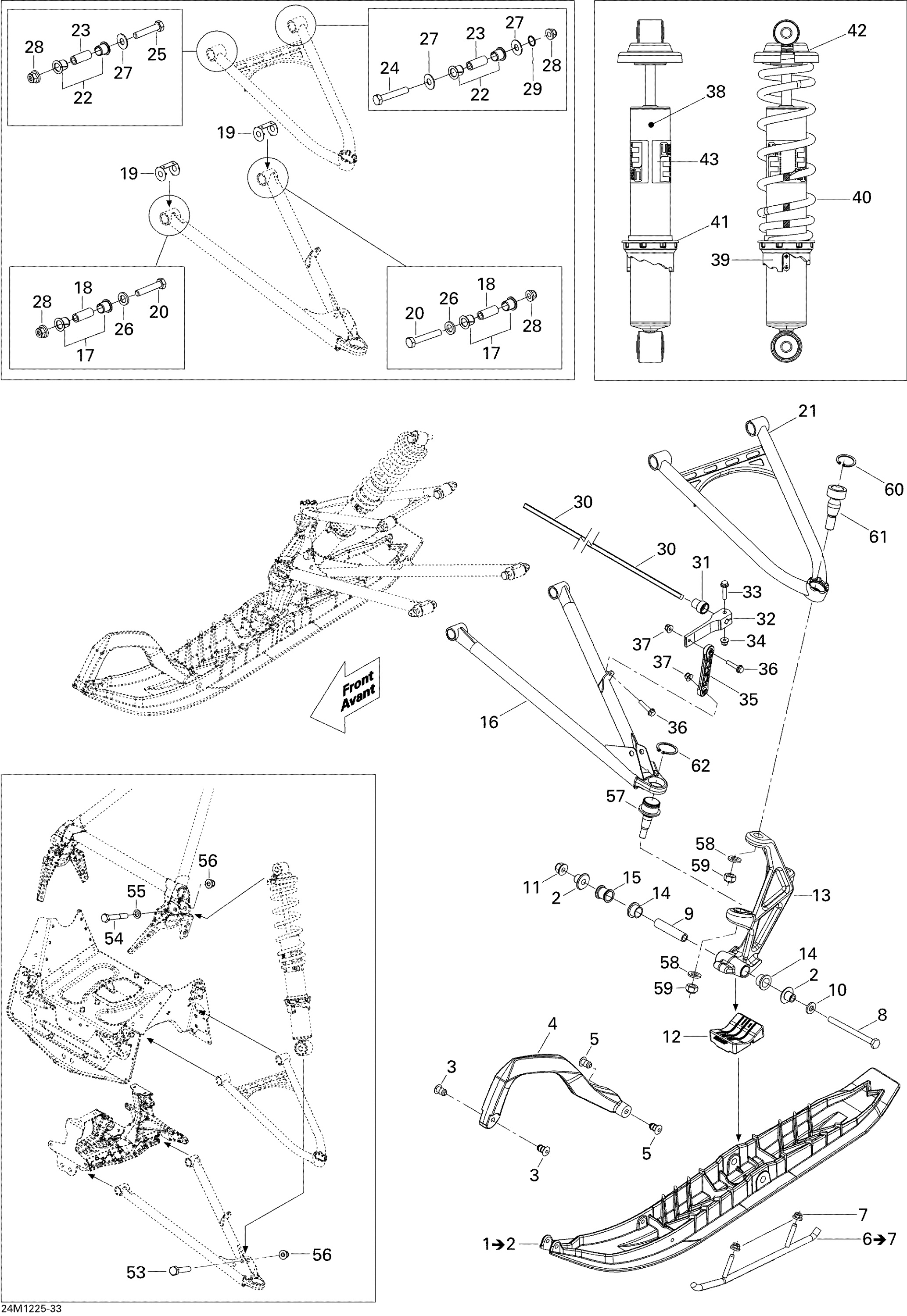 Front Suspension And Ski