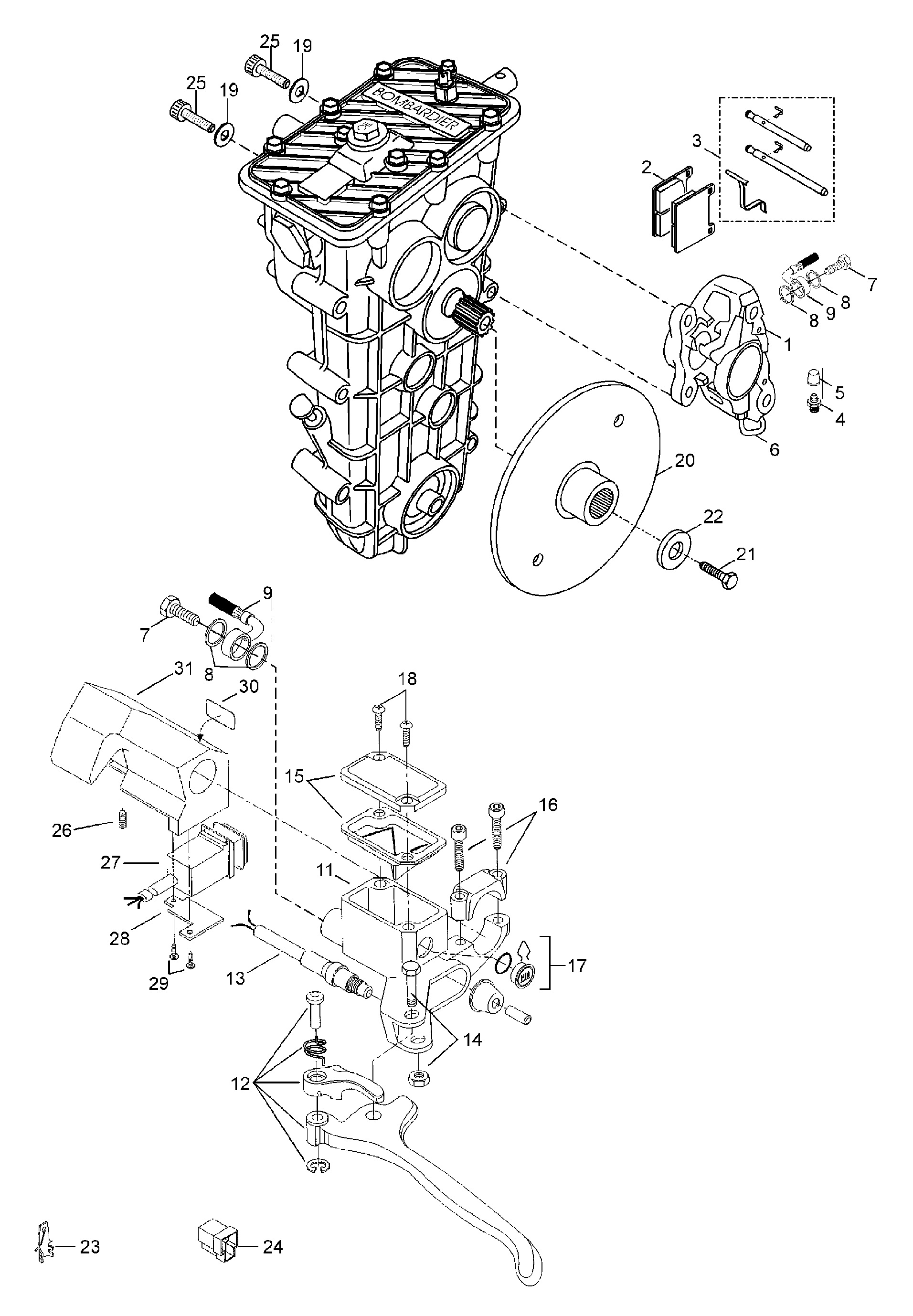 Схема узла: Brake Assy