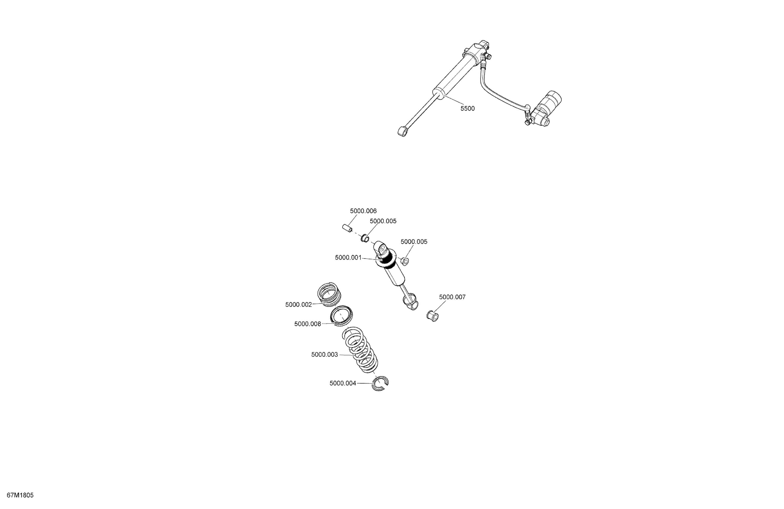 Rear Shocks MXZ - 1200 4-TEC - Package X QAS