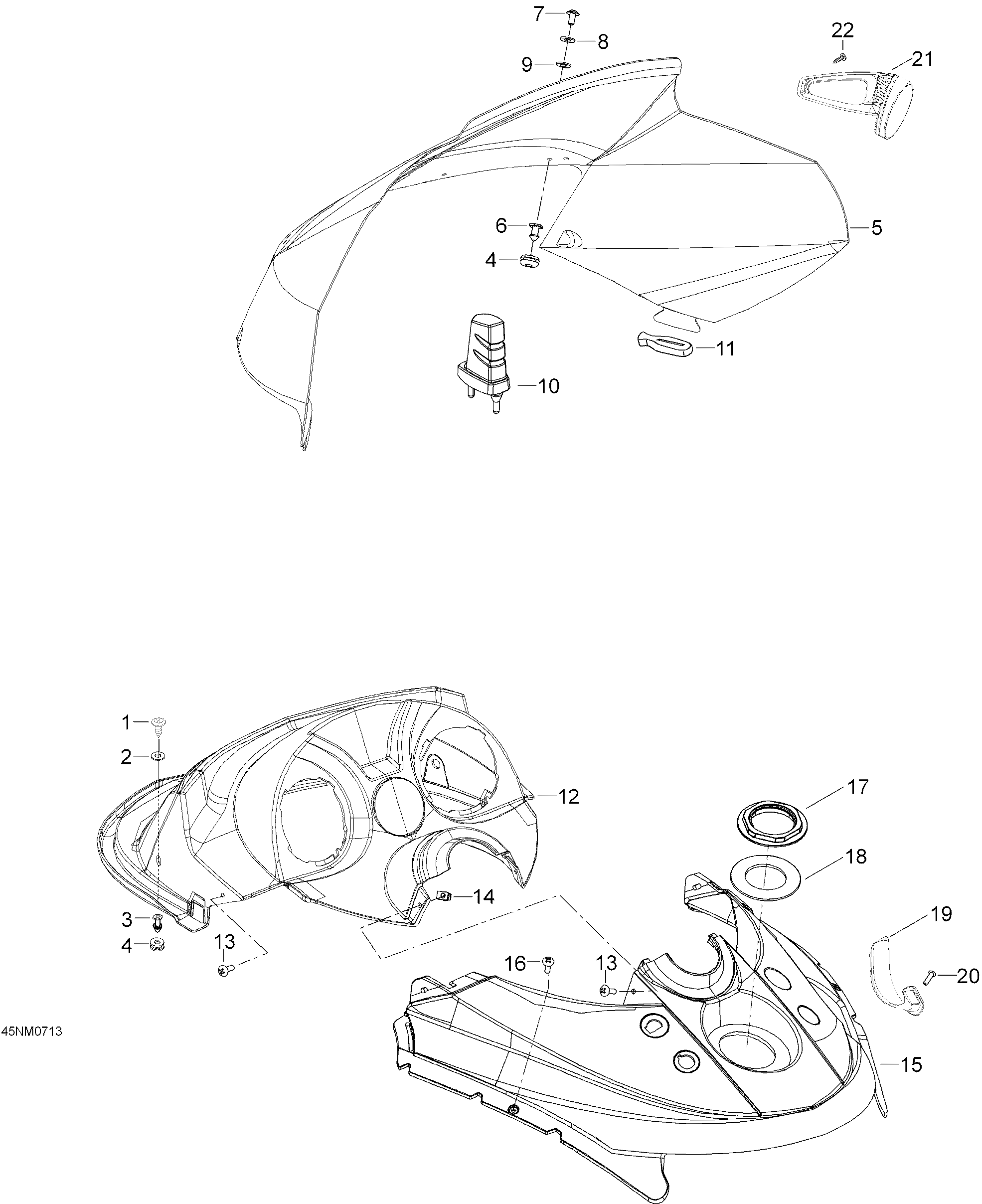 Windshield And Console