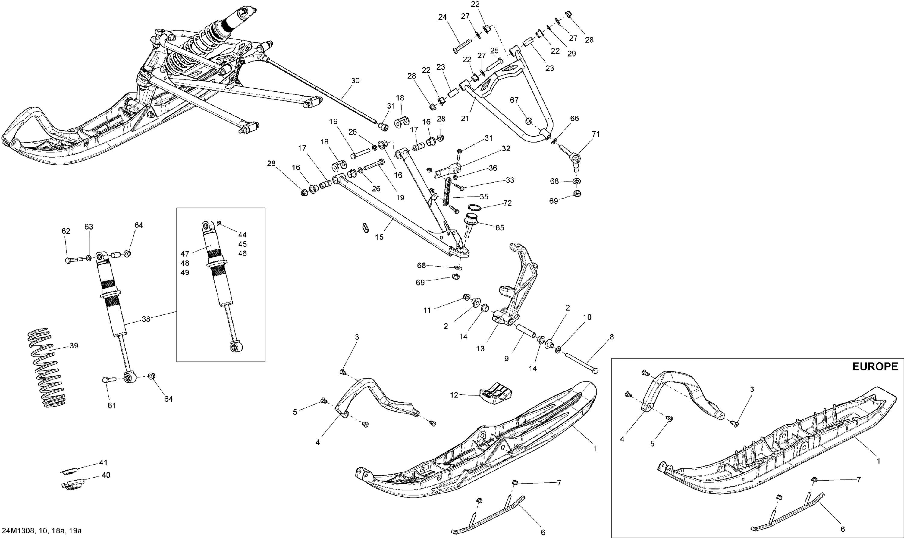 Front Suspension And Ski