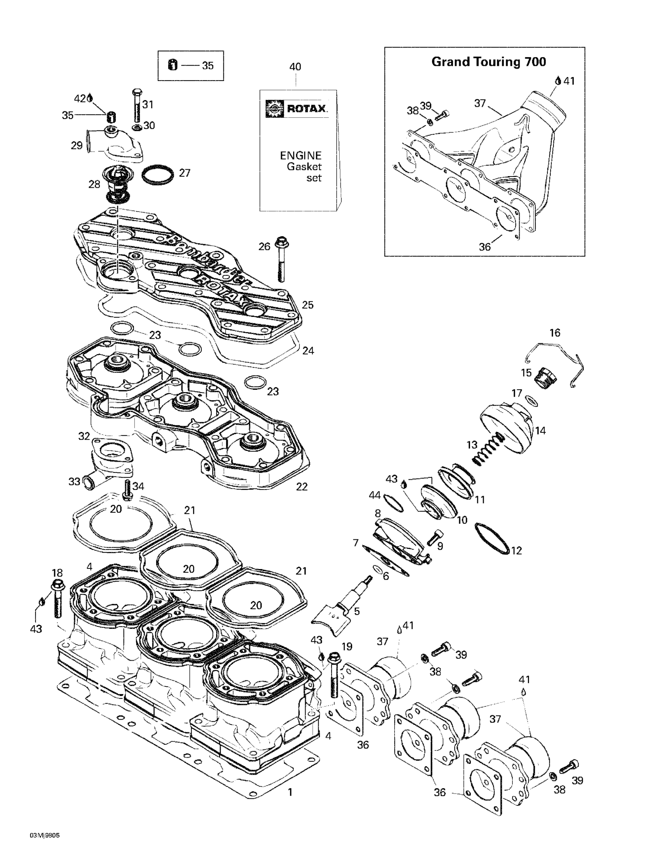 Cylinder, Exhaust Manifold