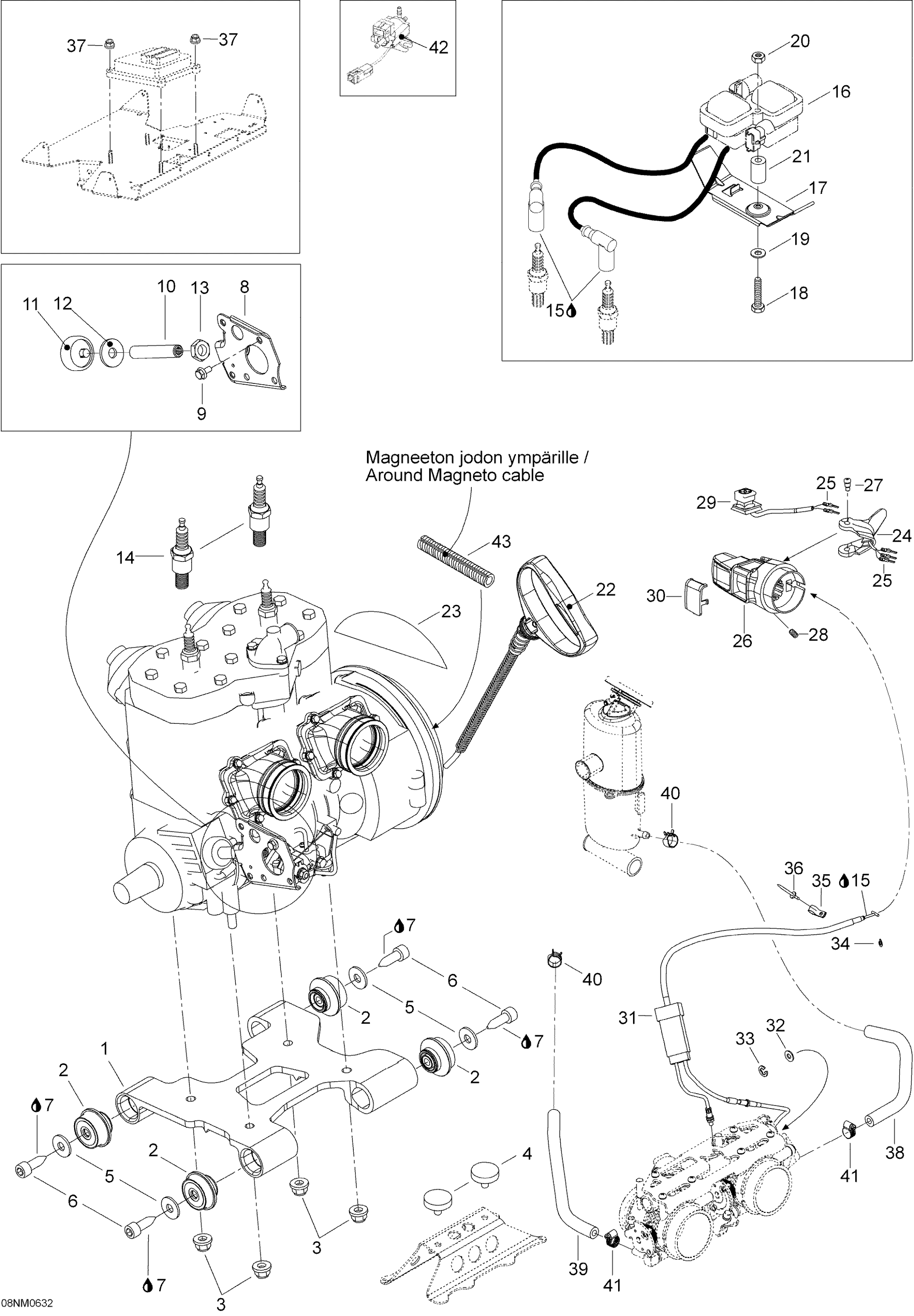 Схема узла: Engine And Engine Support