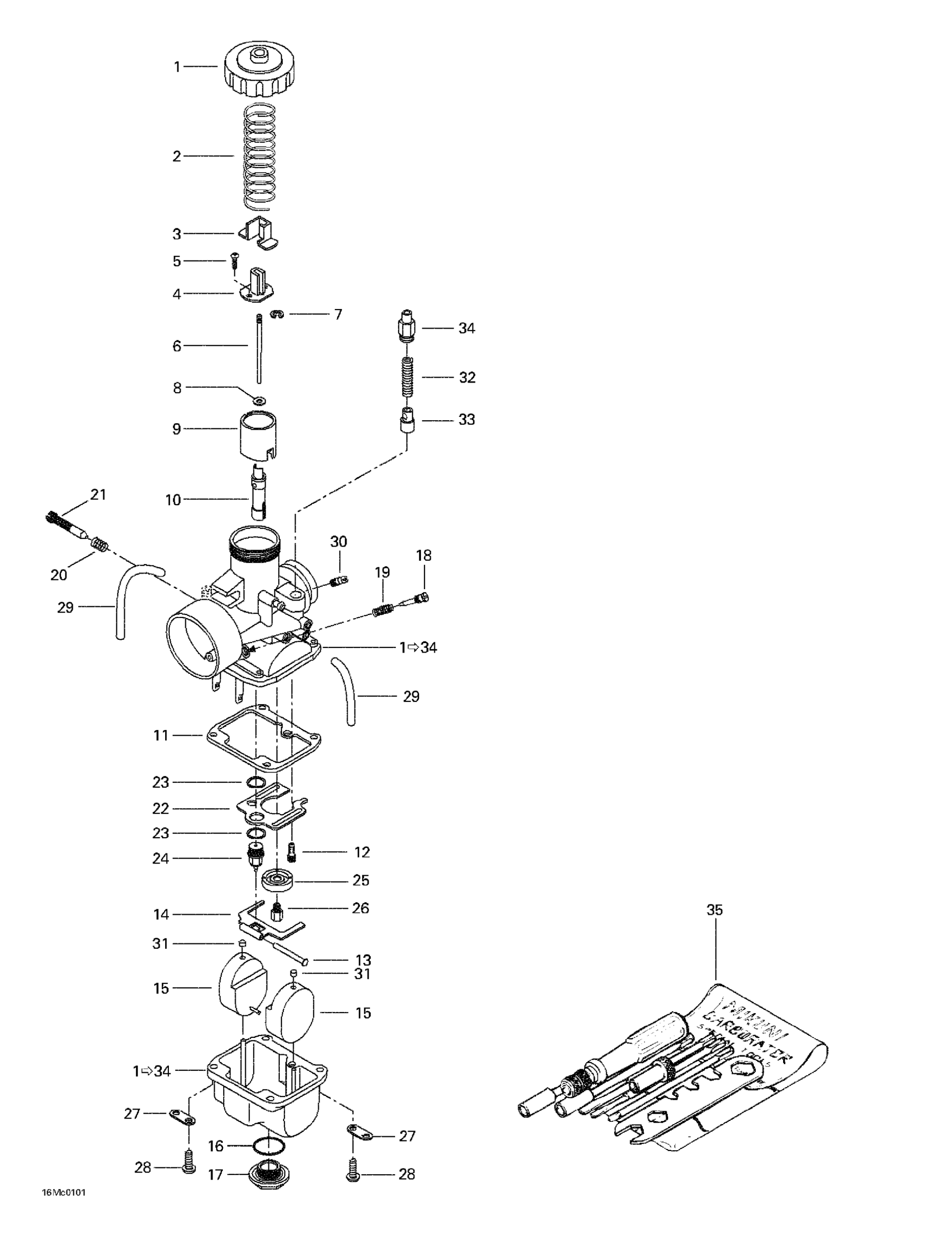 Схема узла: Carburetors