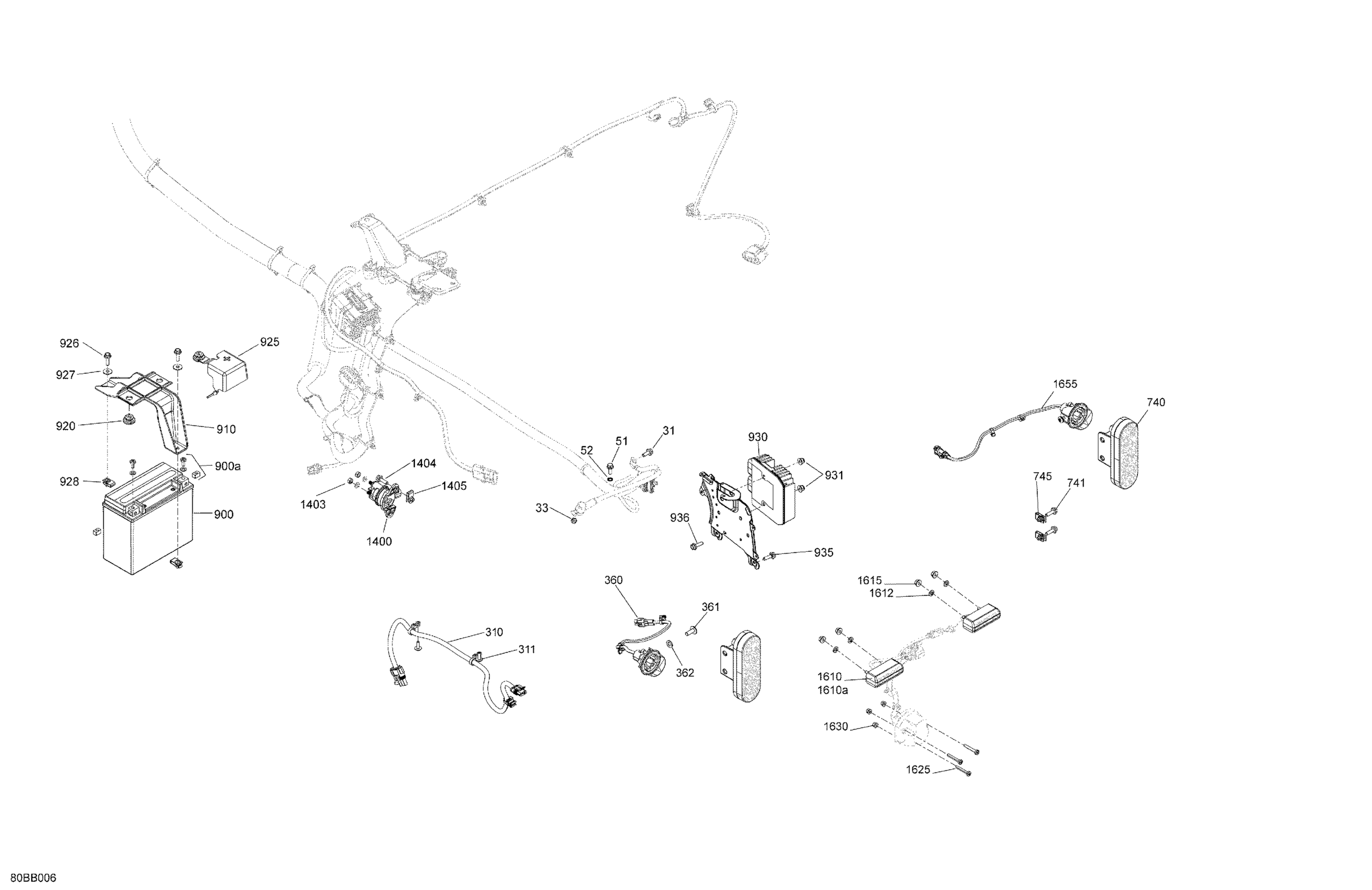 Electric - Rear Section - No ABS