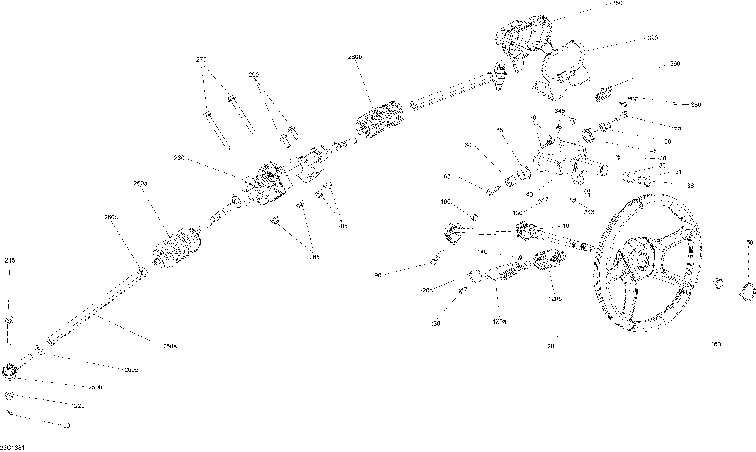 Схема узла: Steering Maverick Trail - Package BASE