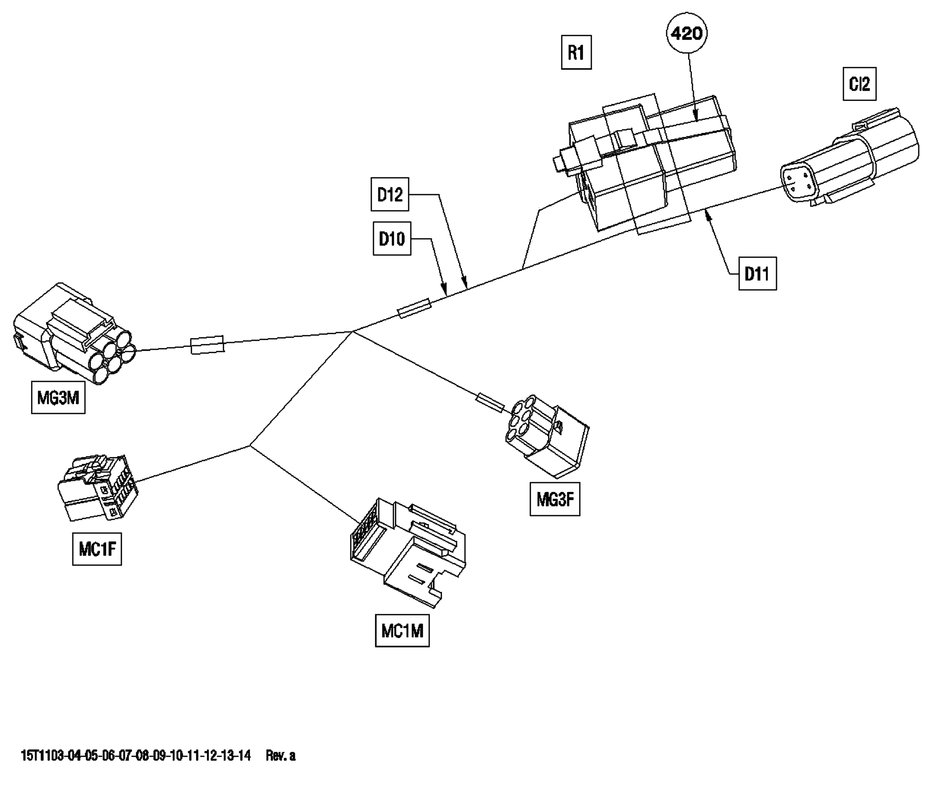 Electrical Harness, Front Section