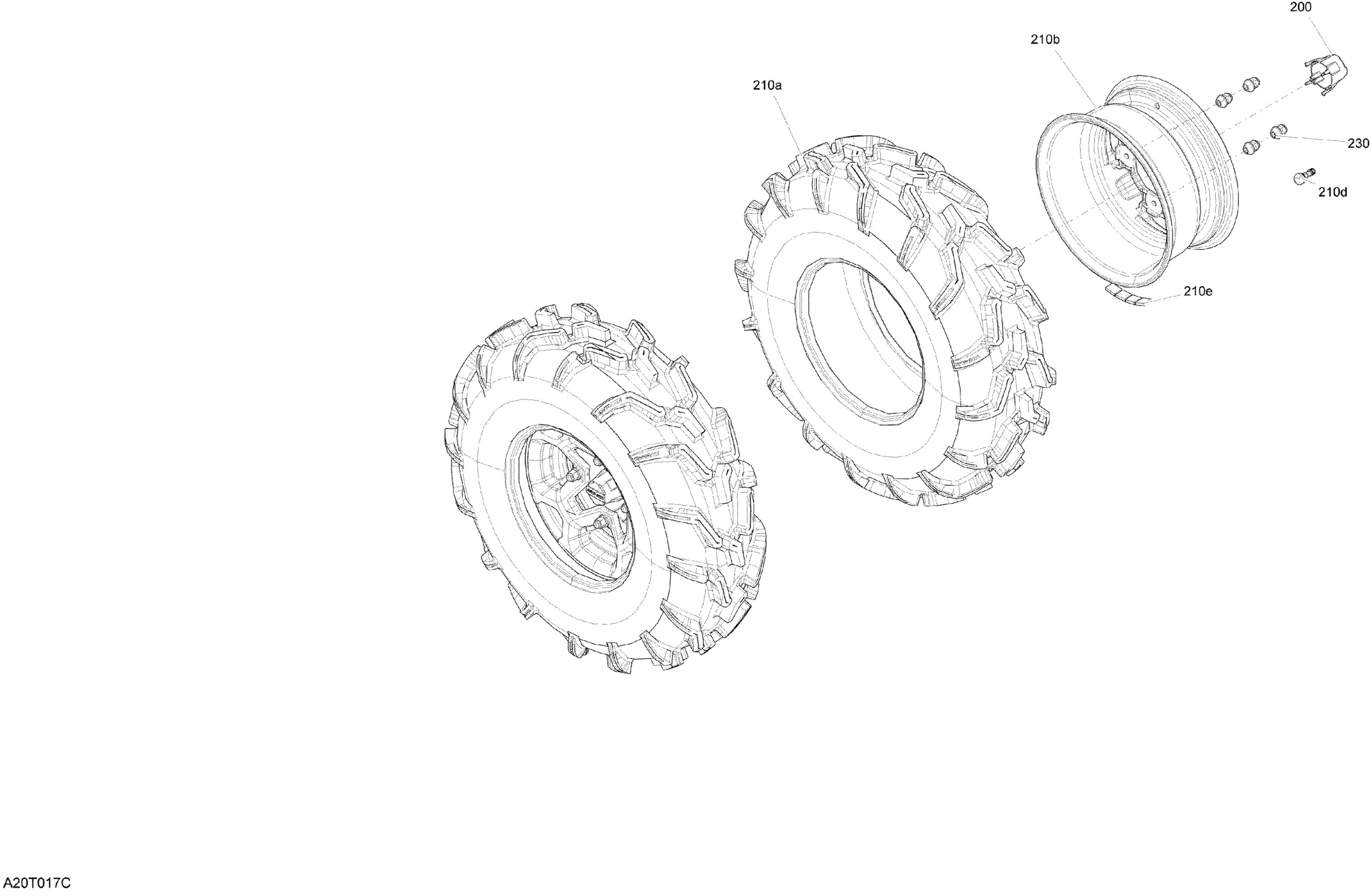 Drive - Front Section - Wheels -  XU+