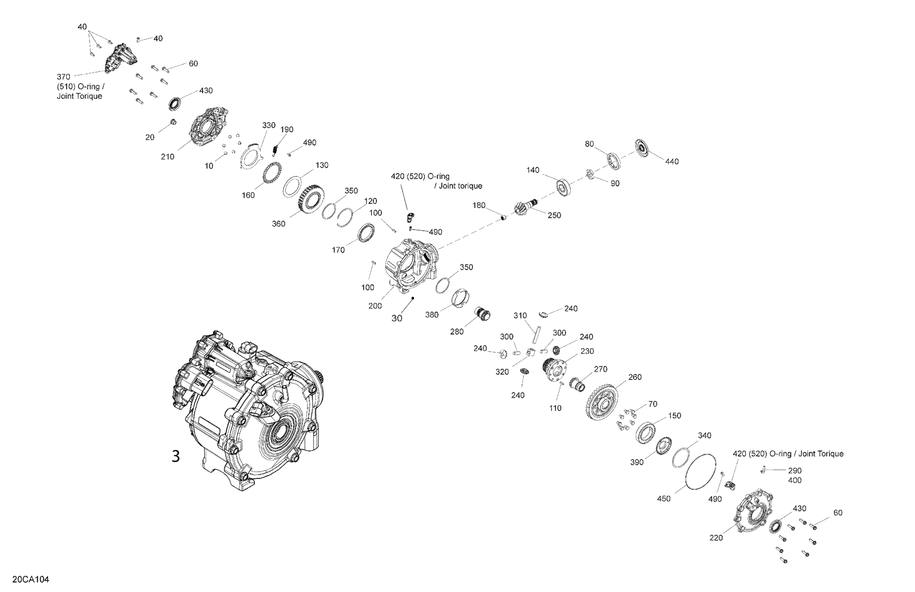 Drive - Front Section - Differential Parts