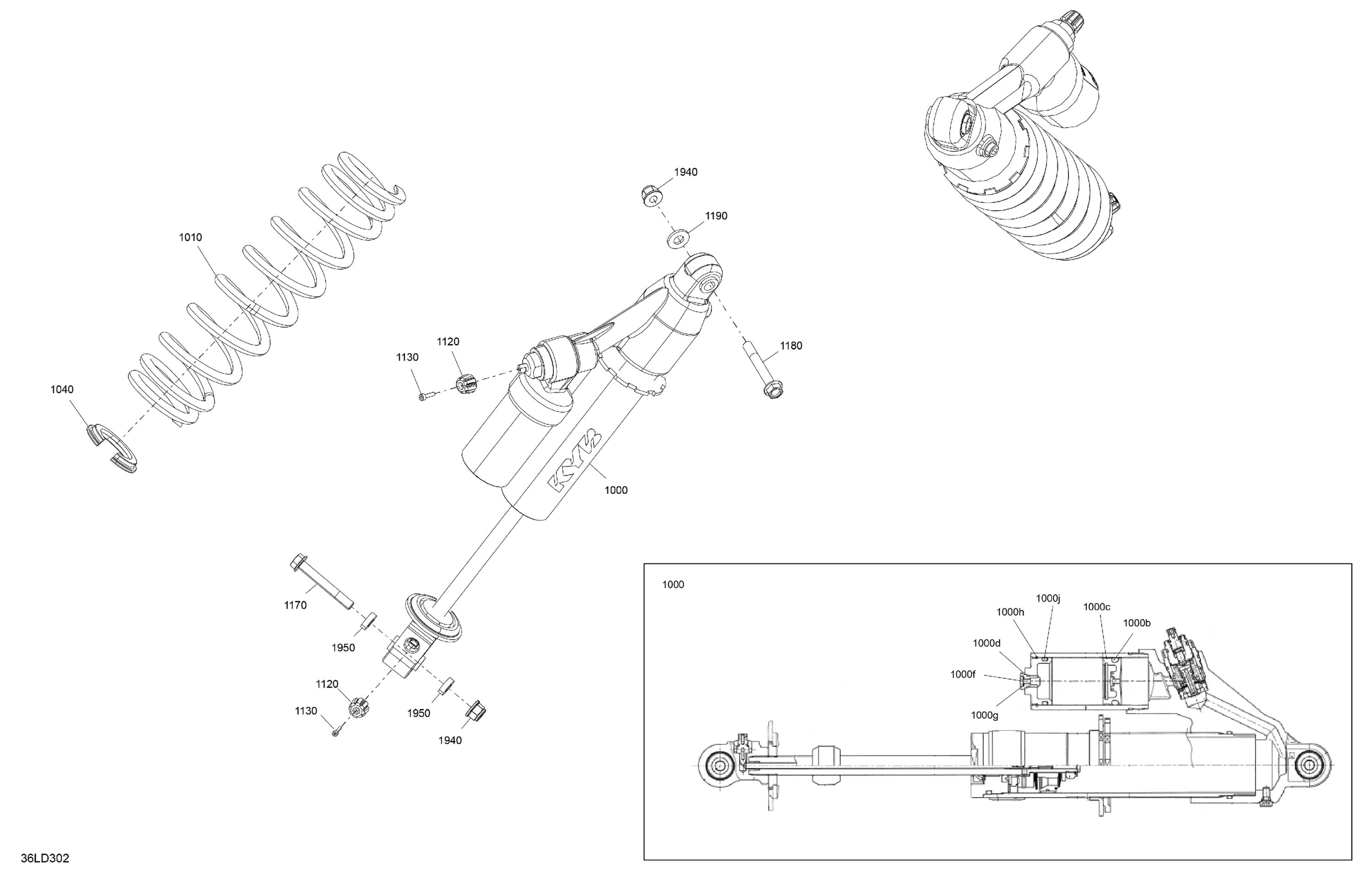 Схема узла: Suspension - Front Shocks