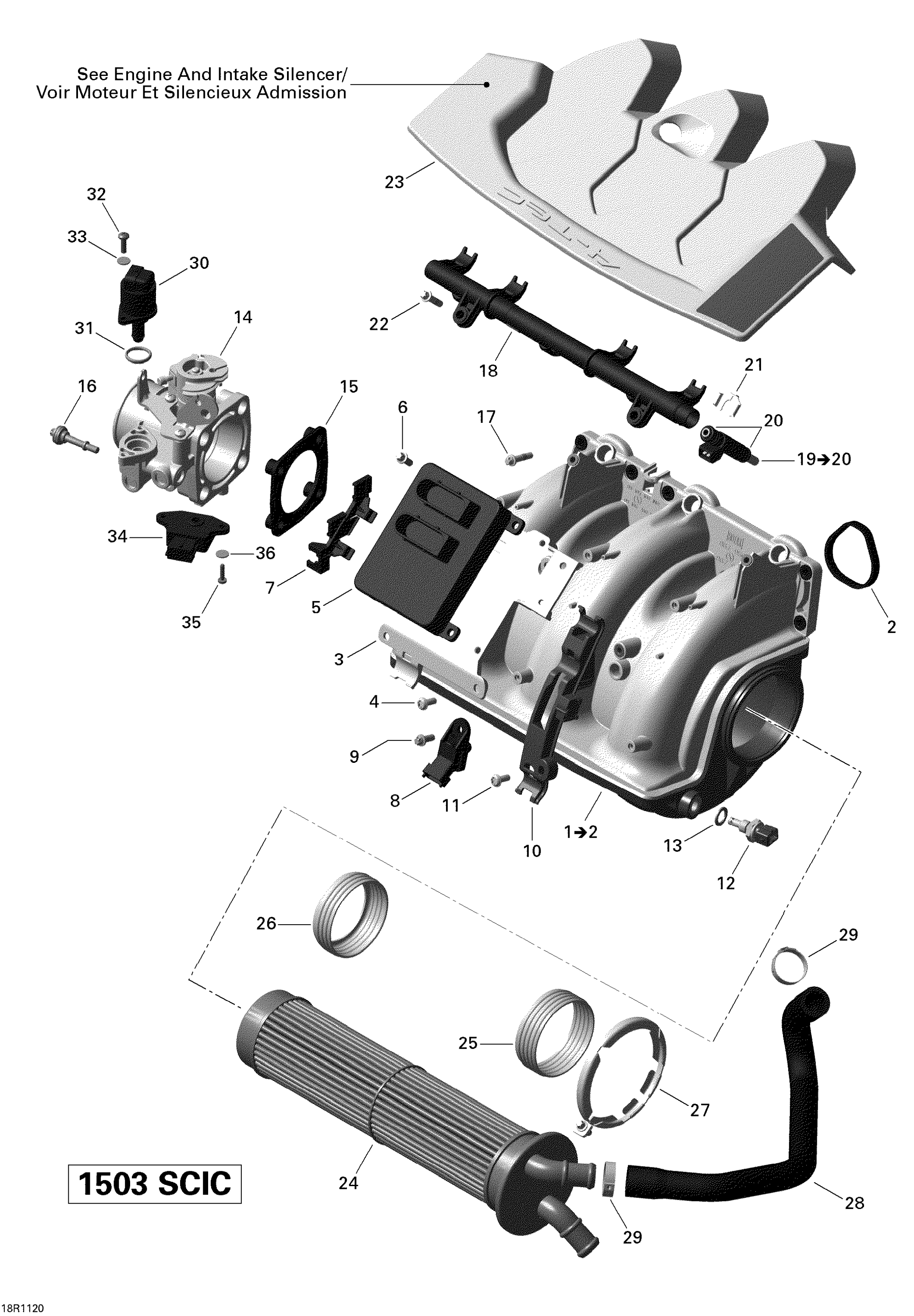 Air Intake Manifold And Throttle Body