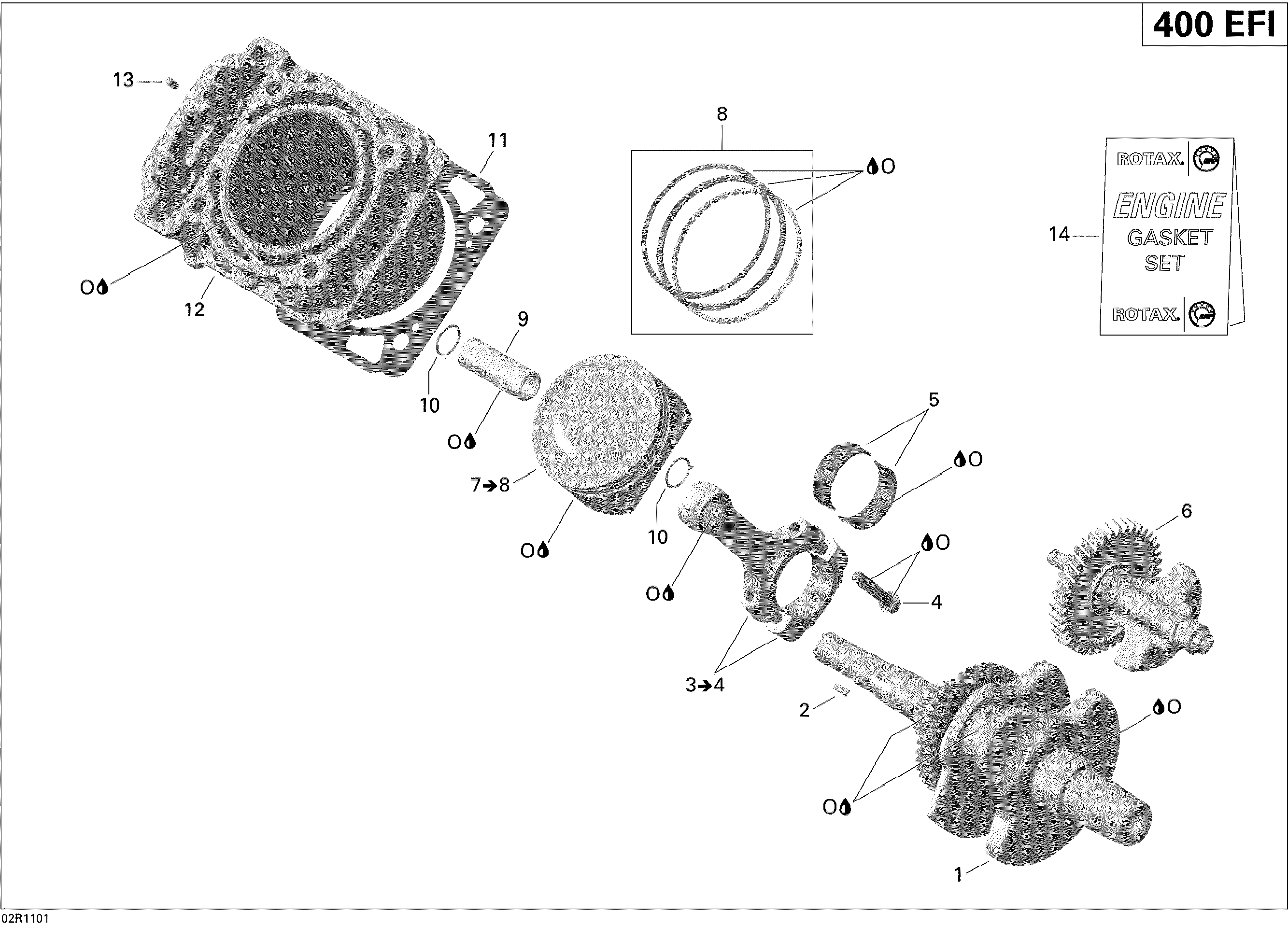 Схема узла: Crankshaft And Pistons