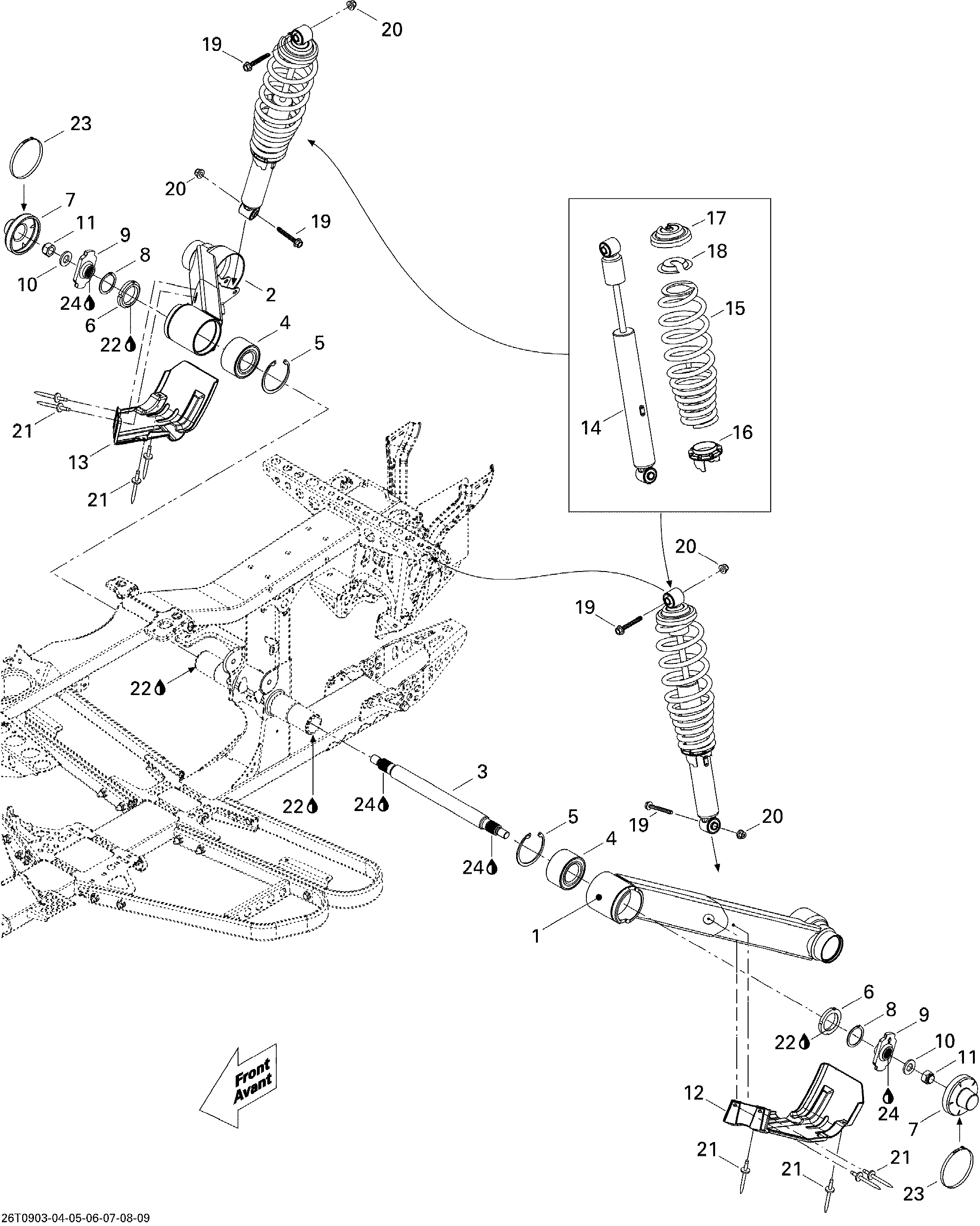 Схема узла: Rear Suspension