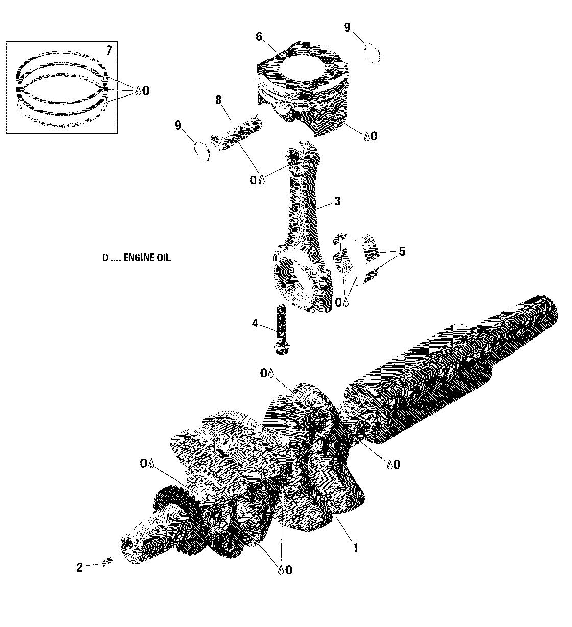 ROTAX - Crankshaft and Pistons