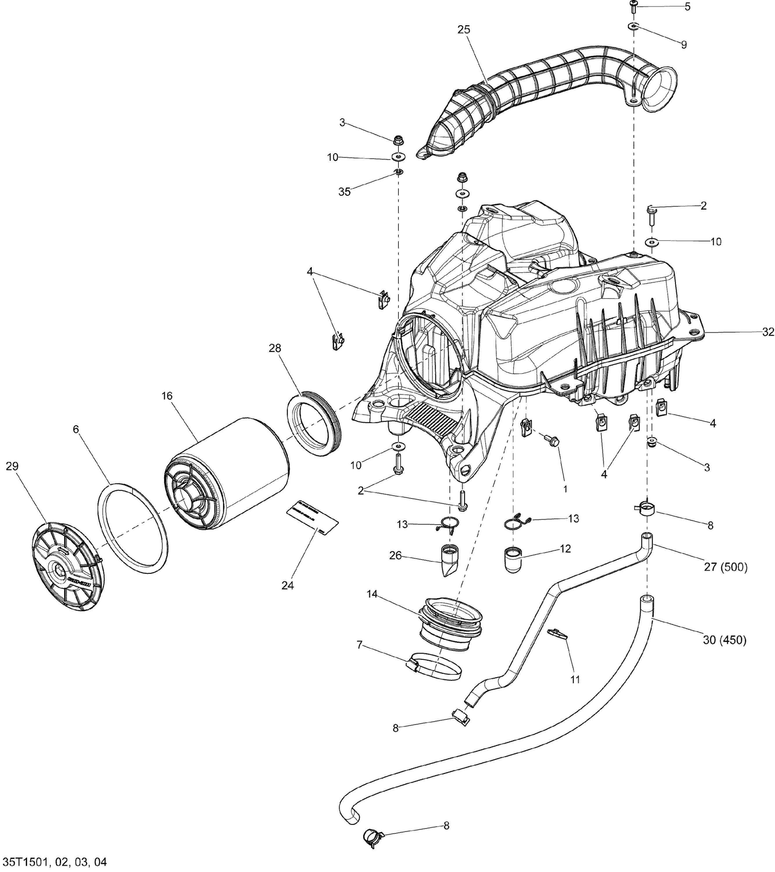 Схема узла: Air Intake _35T1502