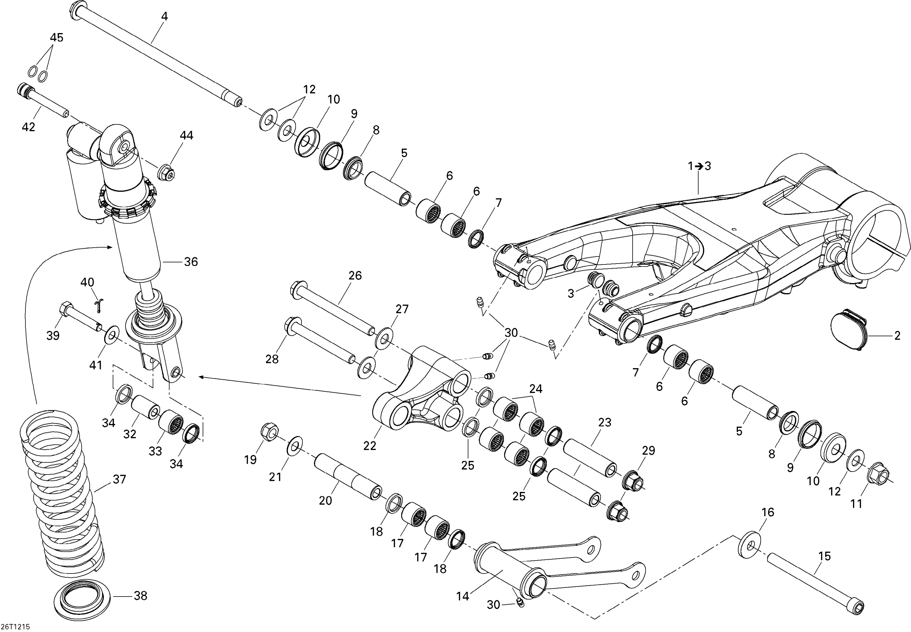 Схема узла: Rear Suspension