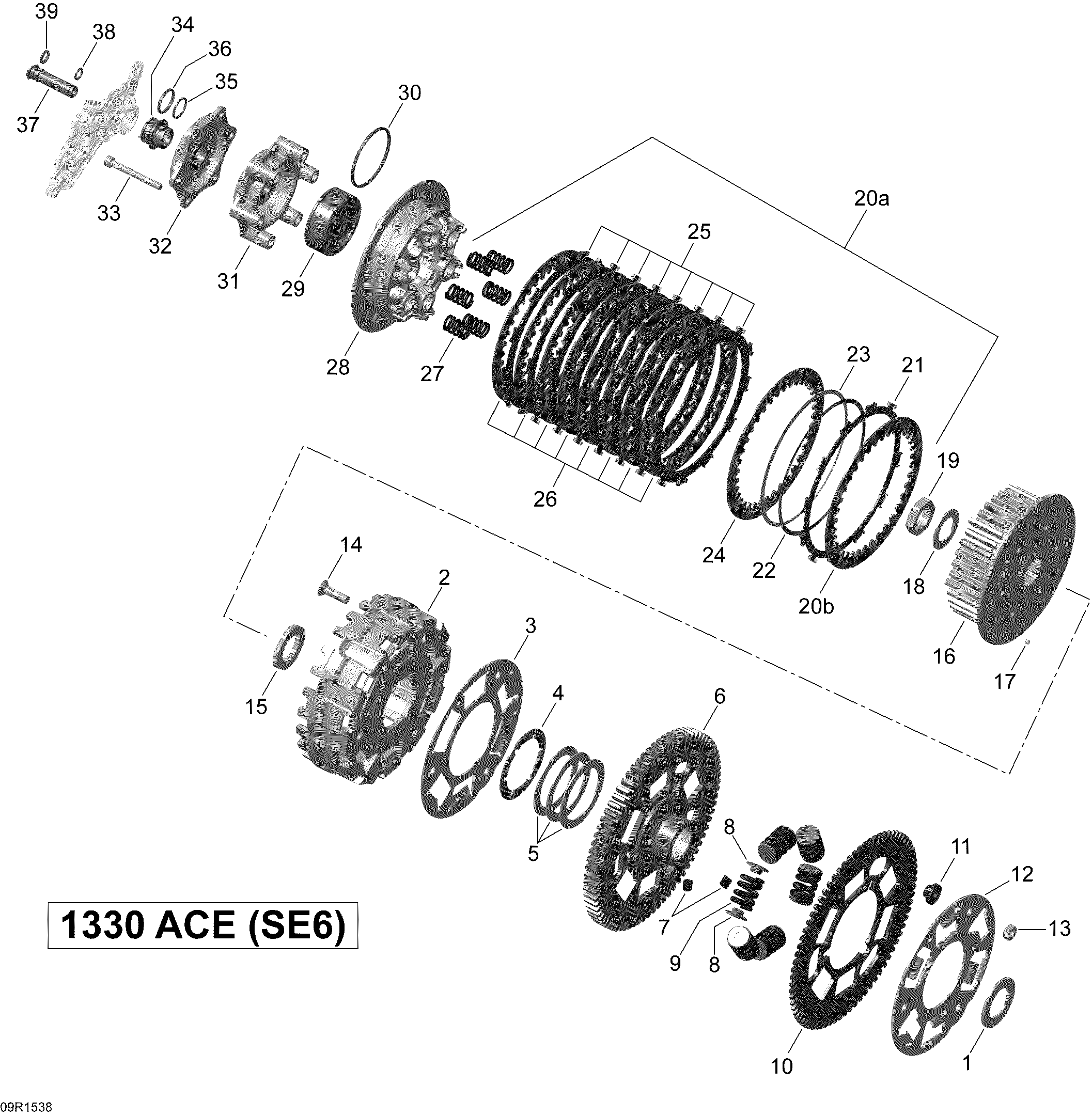 Схема узла: Clutch _09R1535