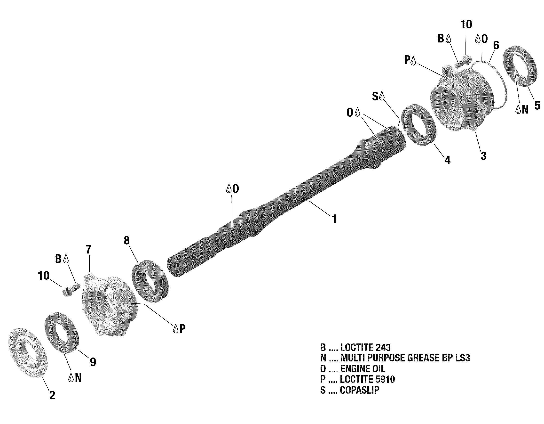 Drive Shaft -  1010R