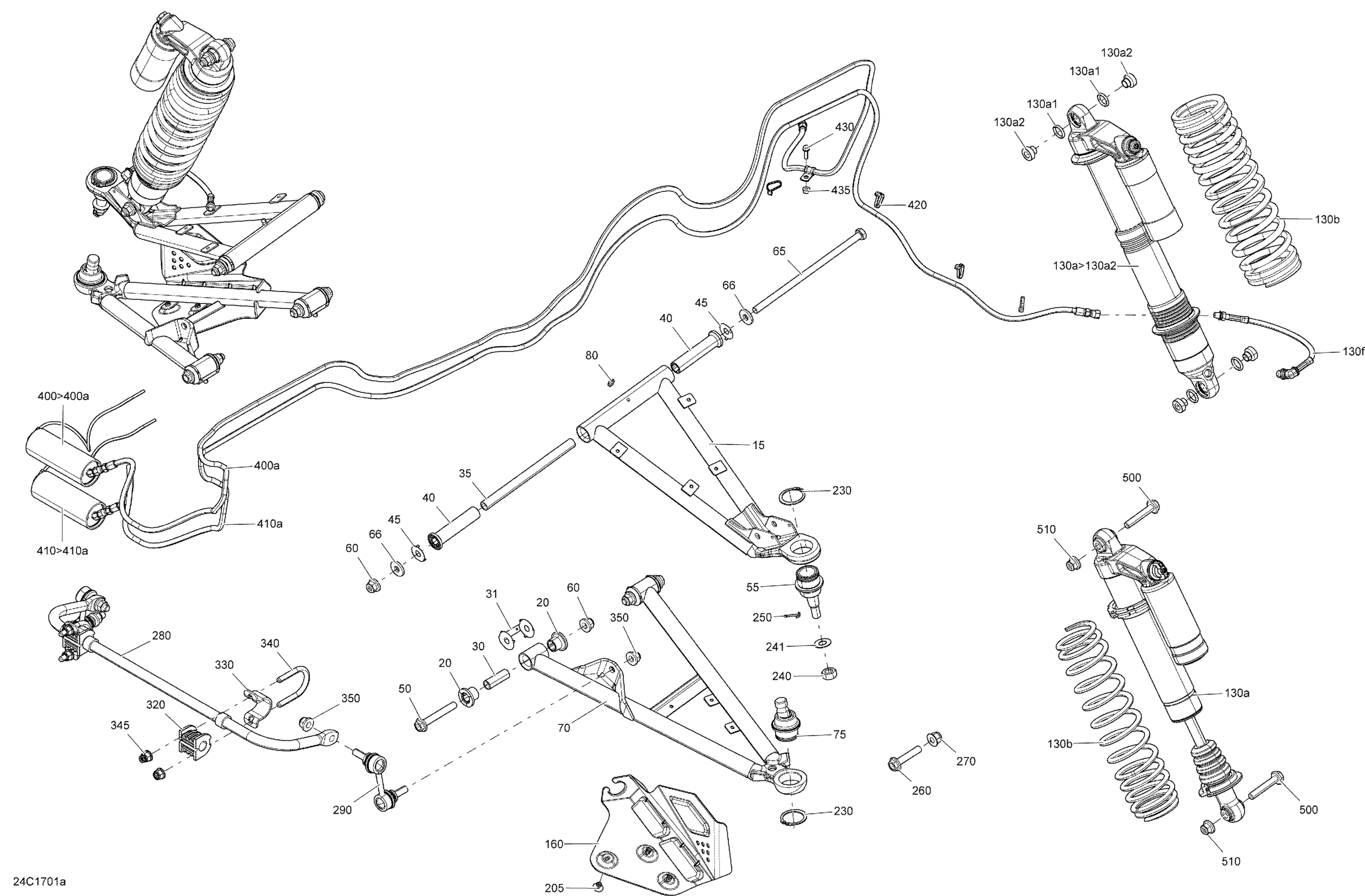 Схема узла: Front Suspension - Package LTD