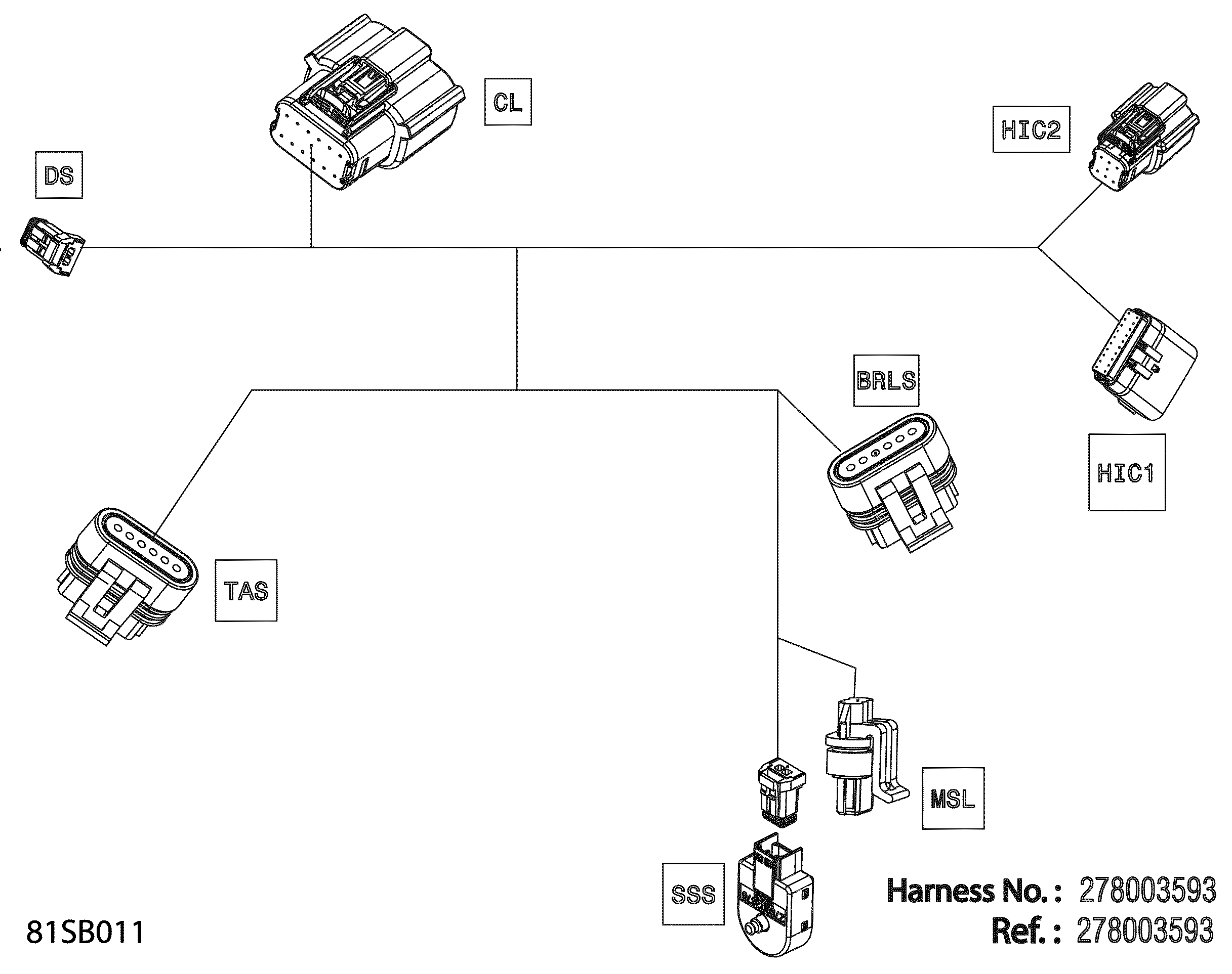 Electric - Steering Wiring Harness - 278003593