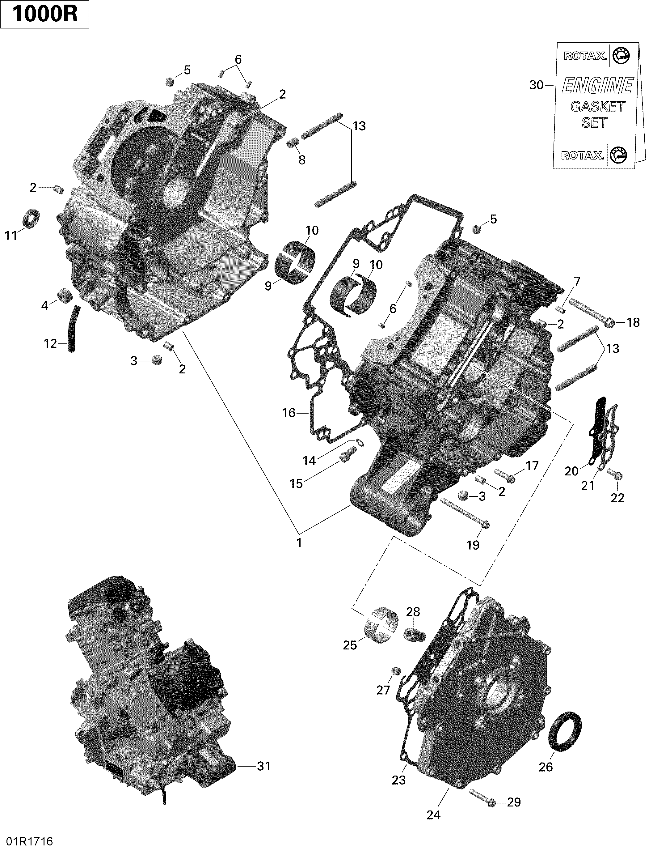 Crankcase - 1000R