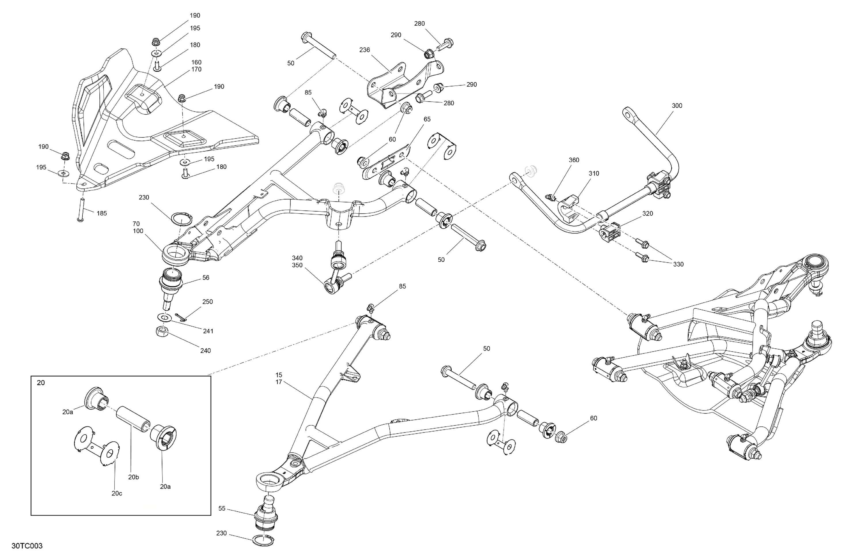 Схема узла: Suspension - Front Components