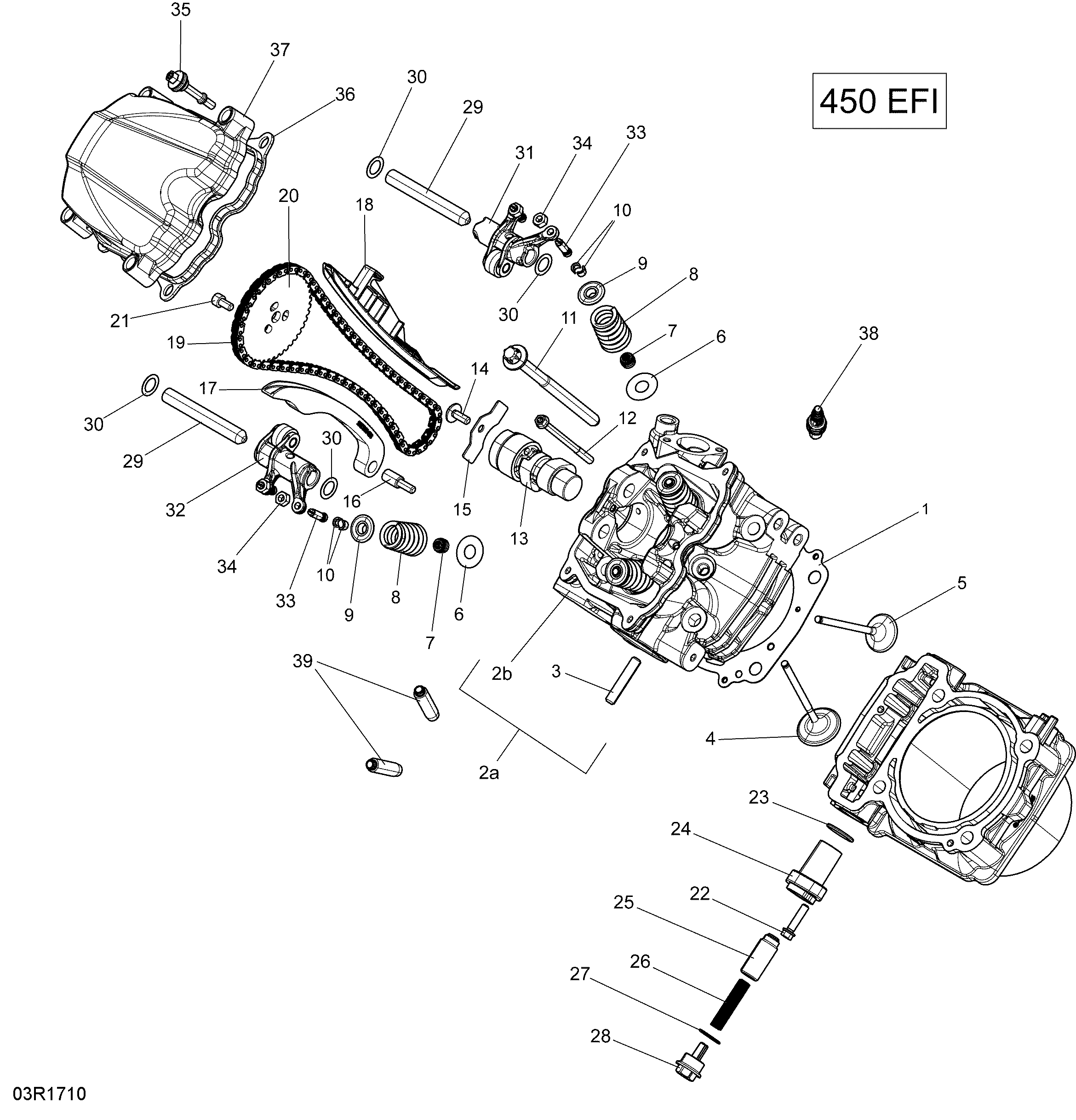 Cylinder Head - 450 EFI