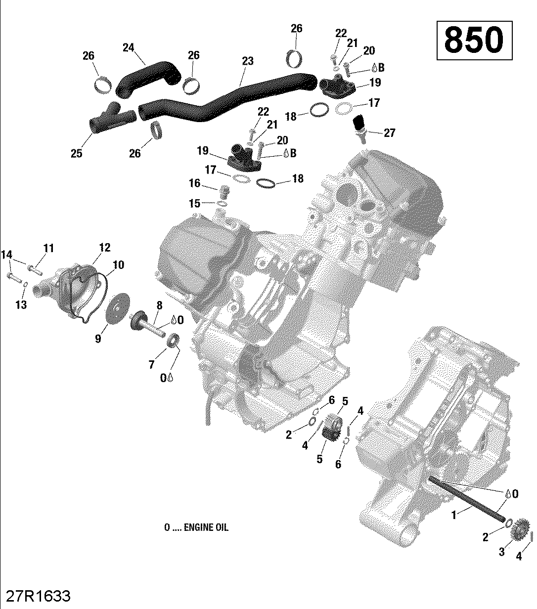 Engine Cooling - 850 EFI