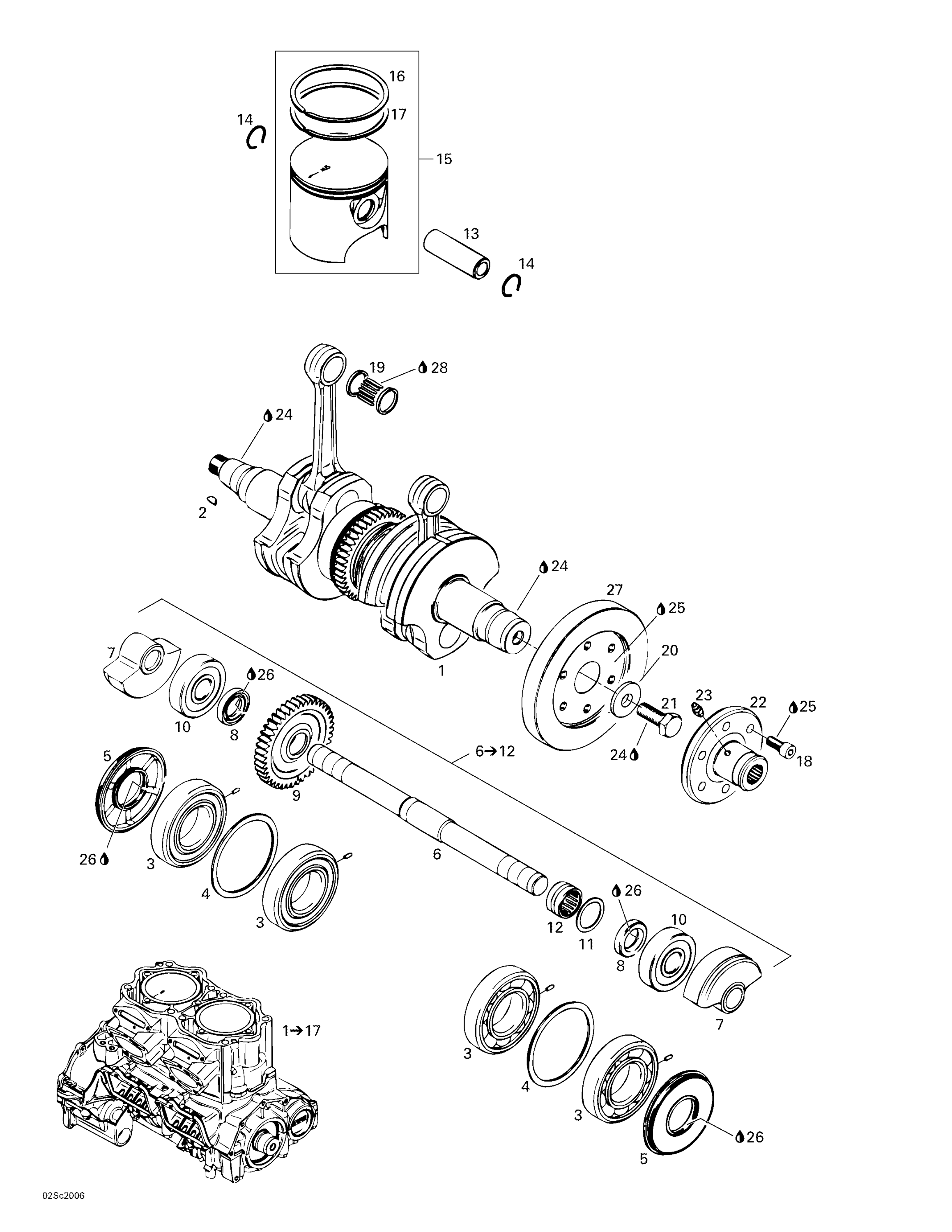 Crankshaft And Pistons