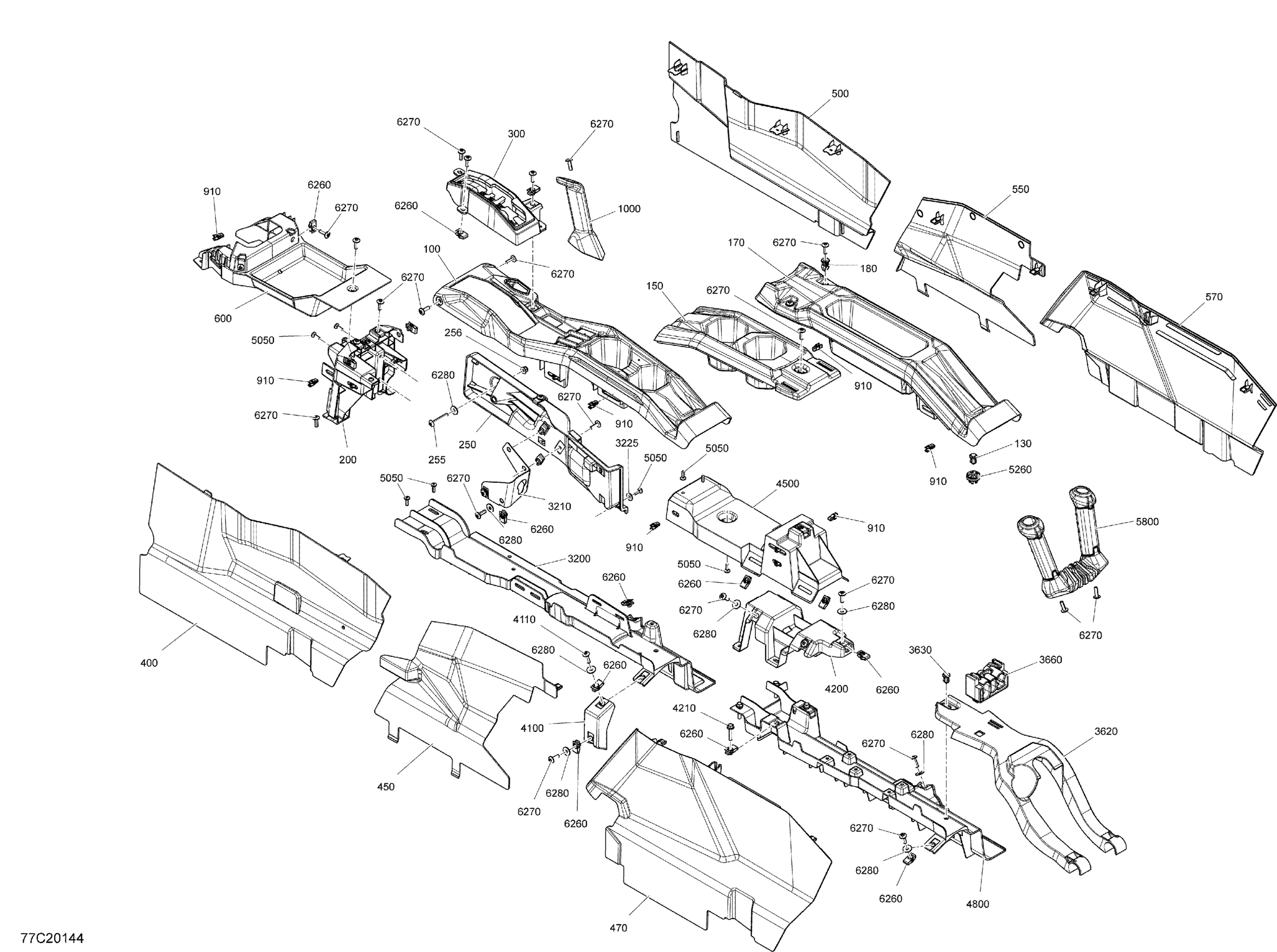 Cab Interior - Console - STD