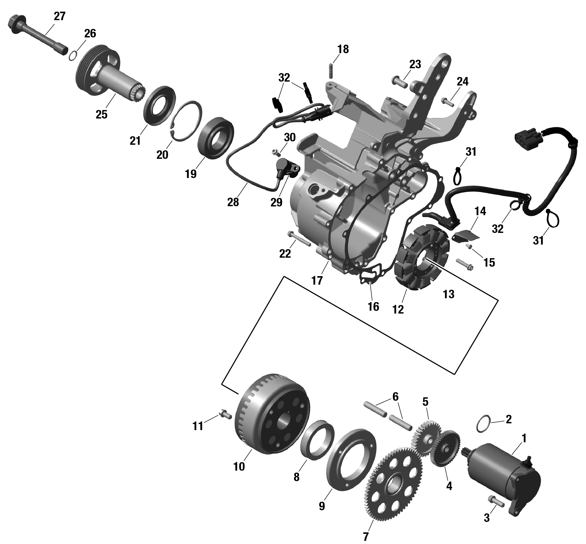 ROTAX - Magneto and Electric Starter