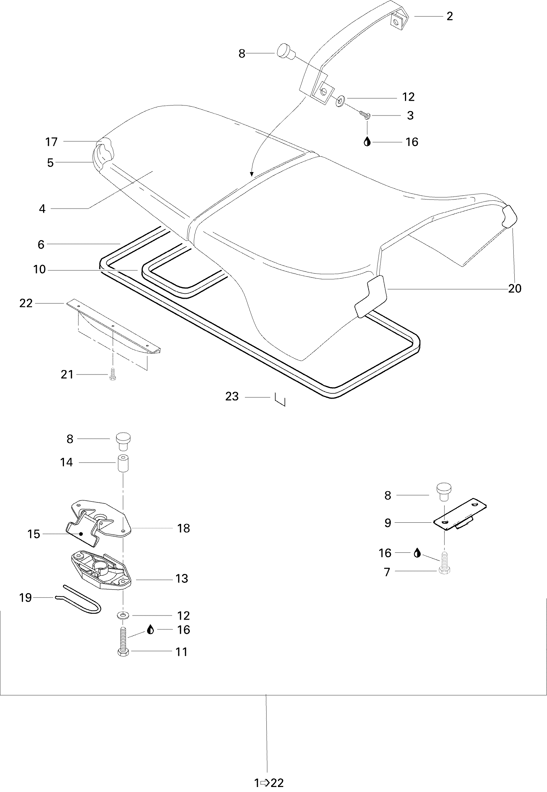 Схема узла: Seat SP, SPX