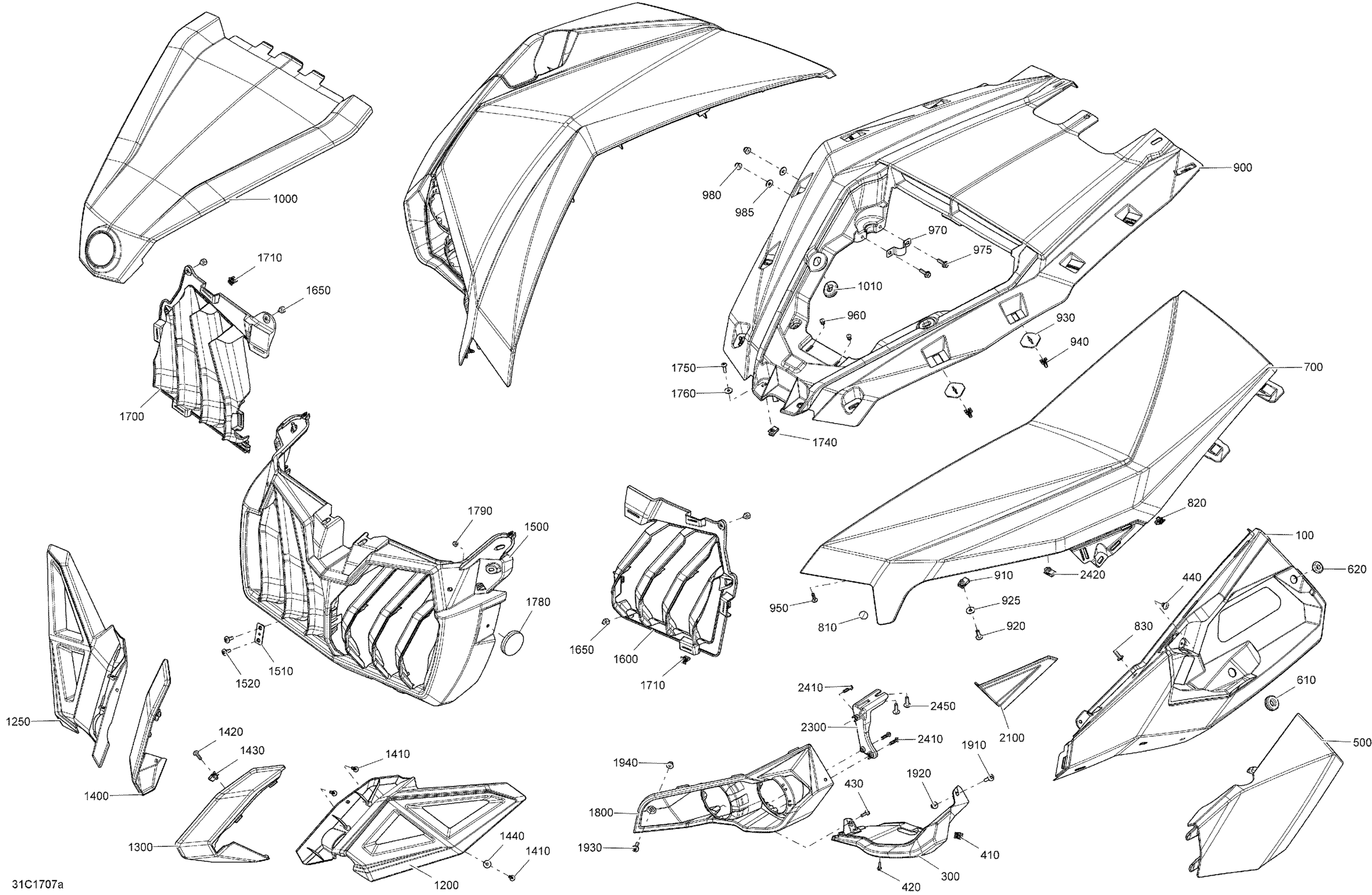 Схема узла: Body Front Part Maverick MAX - Package XMR