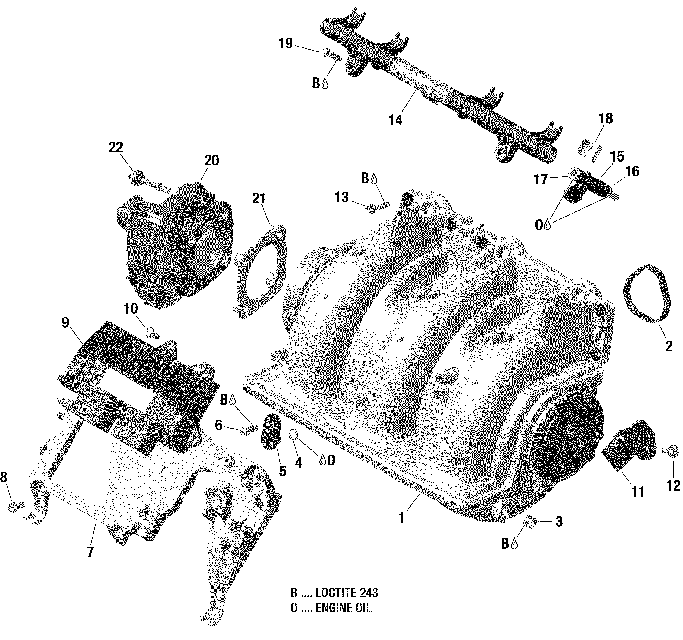 Air Intake Manifold And Throttle Body