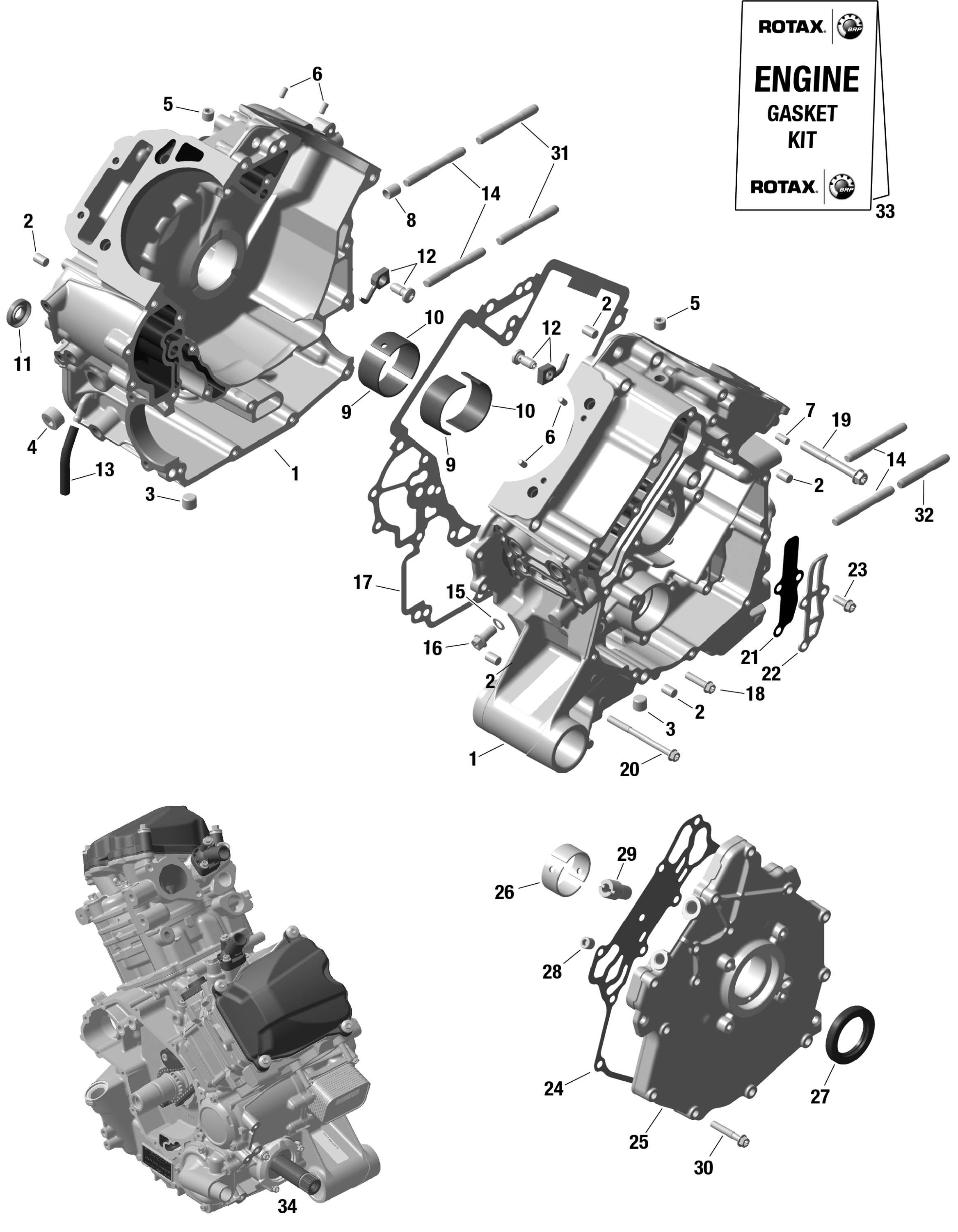 ROTAX - Crankcase