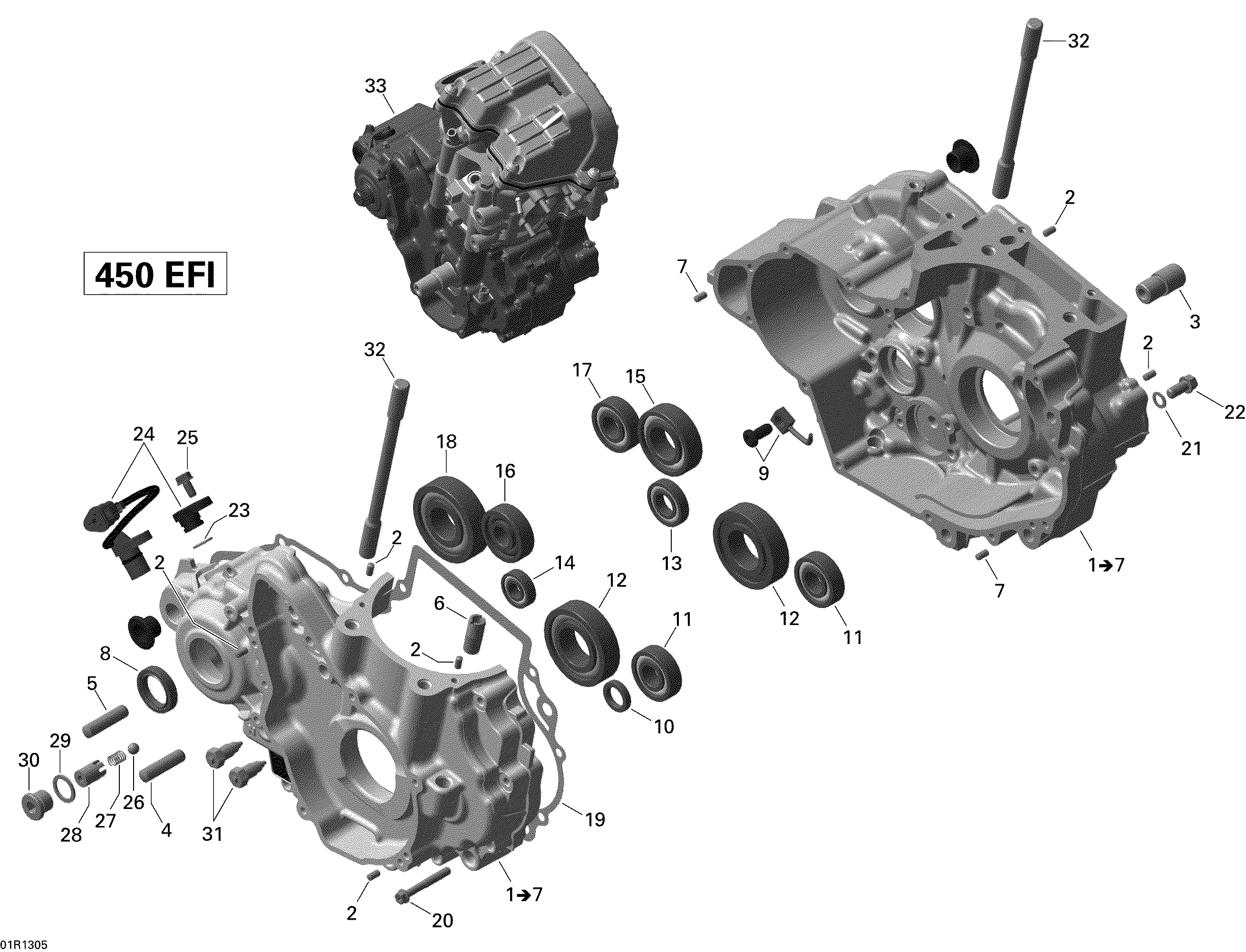 Схема узла: Crankcase