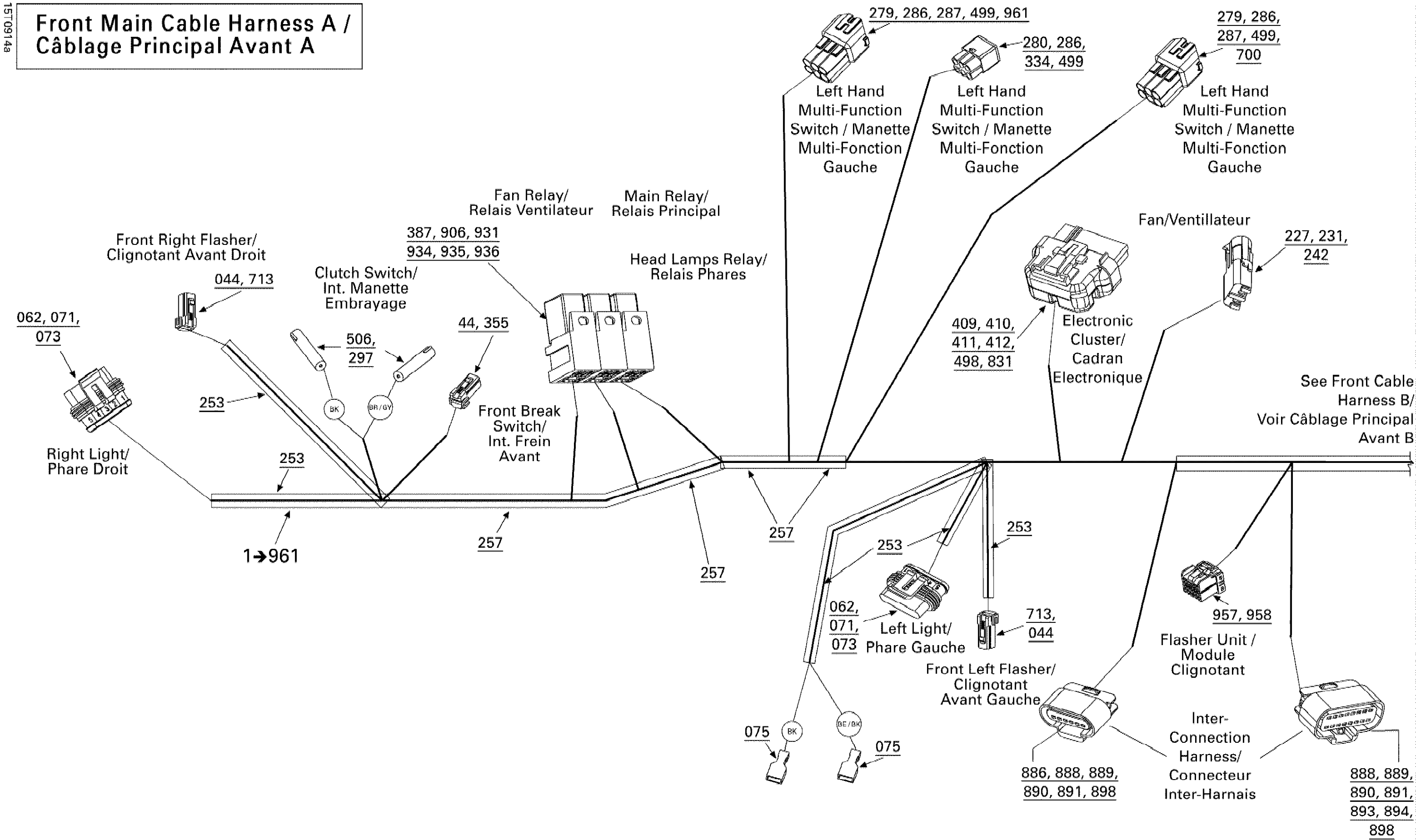 Electrical Harness, Front Section