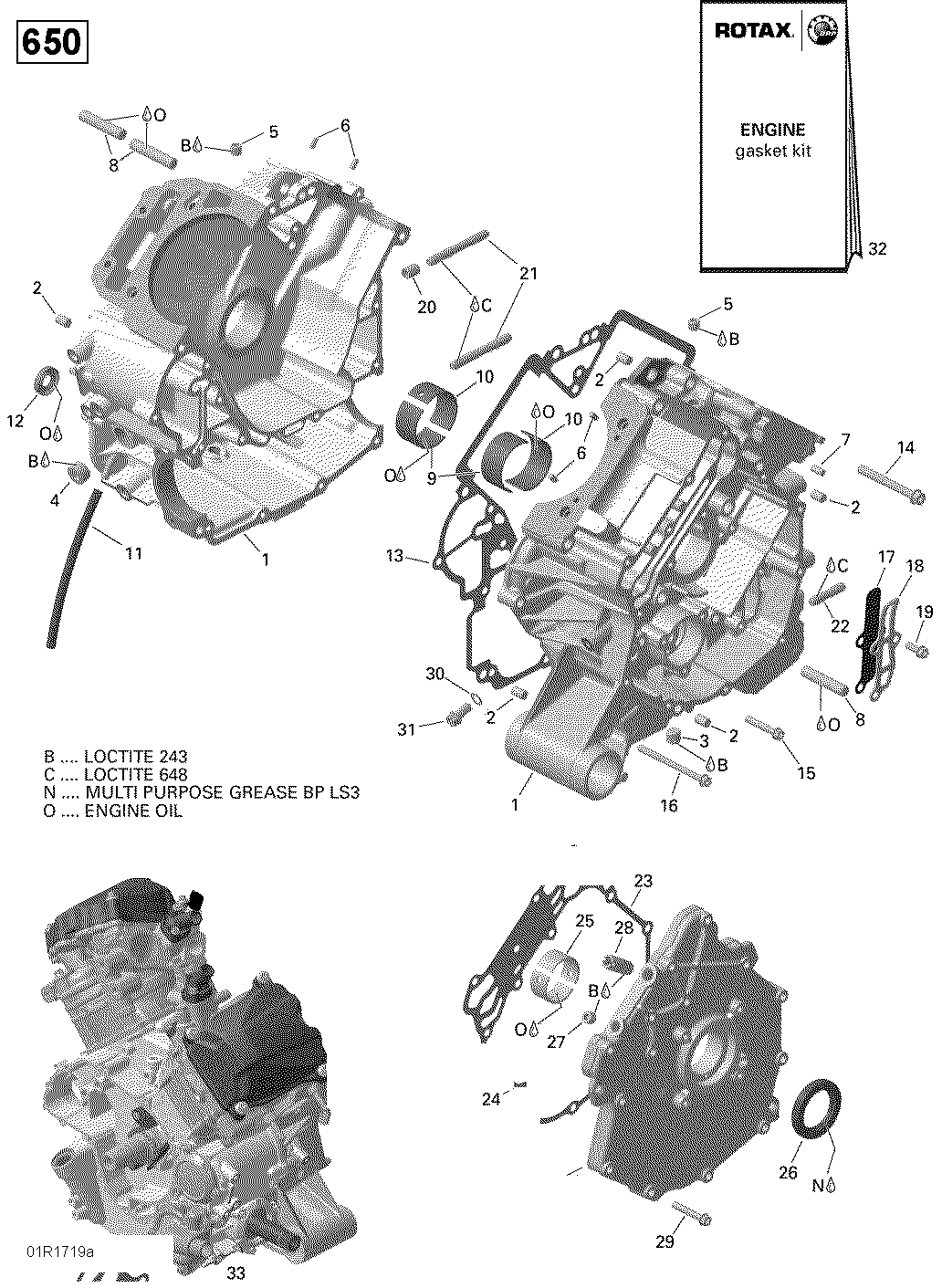 Crankcase - 650 EFI