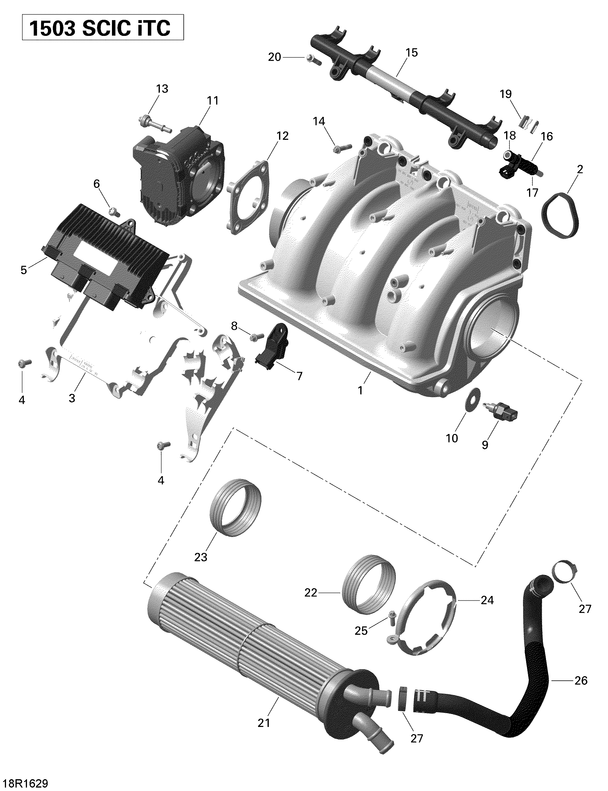 Air Intake Manifold And Throttle Body