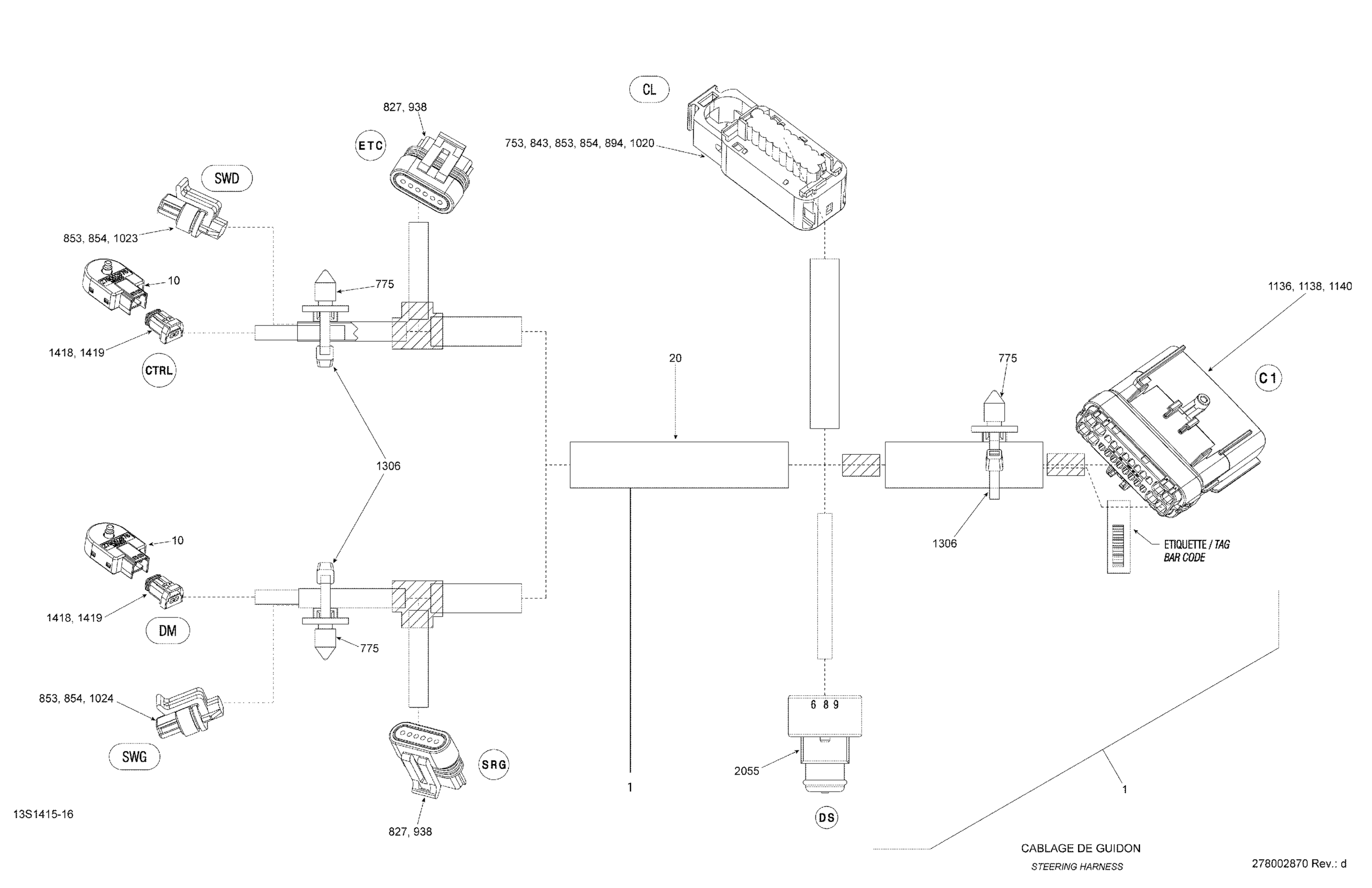 Electrical Harness Steering_13S1416