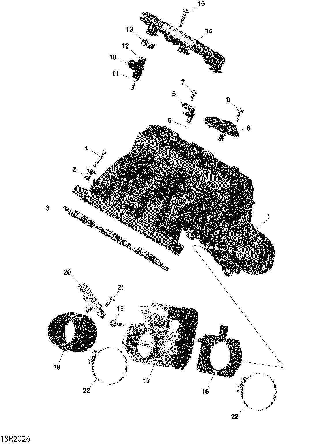 Air Intake Manifold And Throttle Body