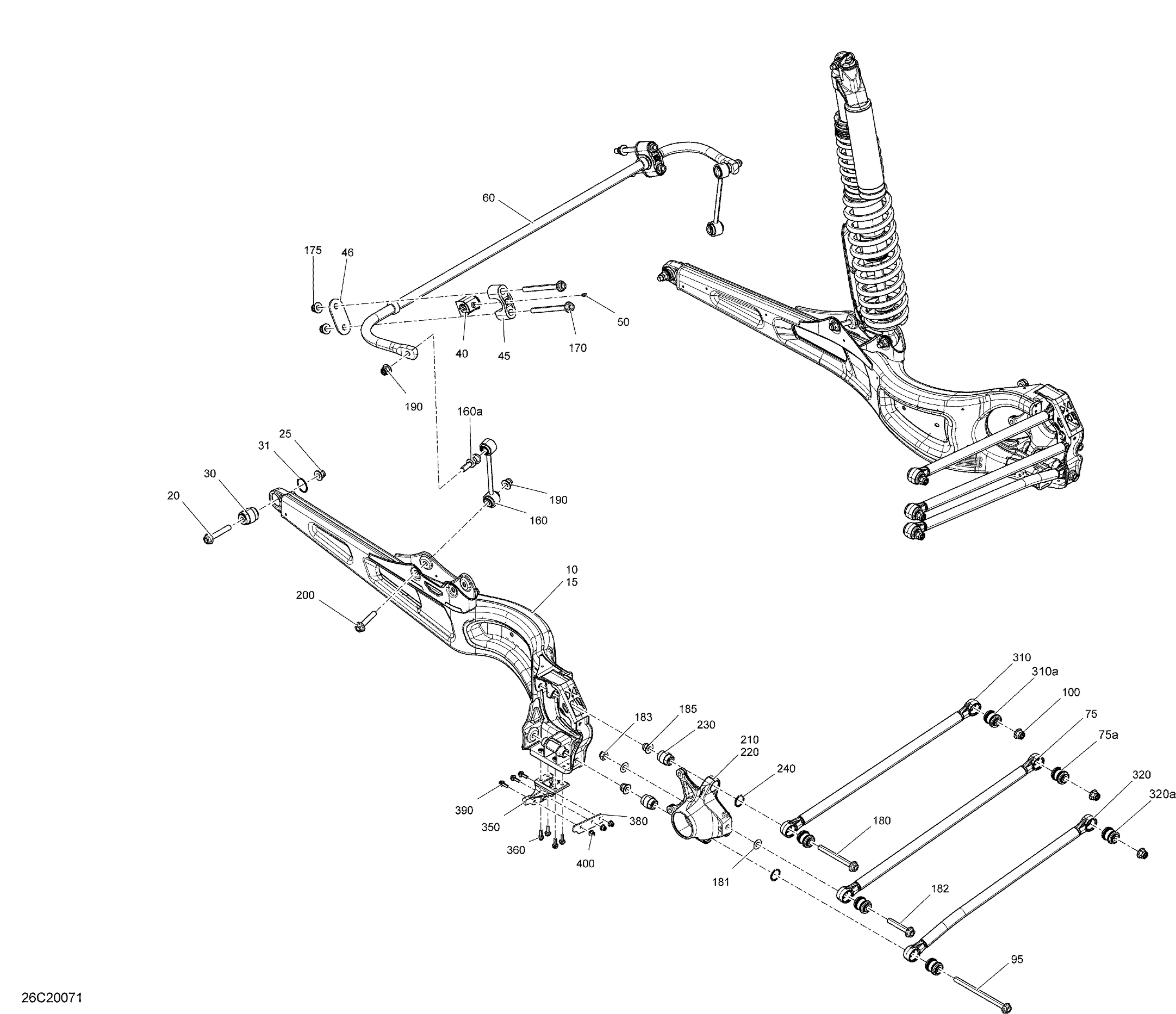 Схема узла: Rear Suspension