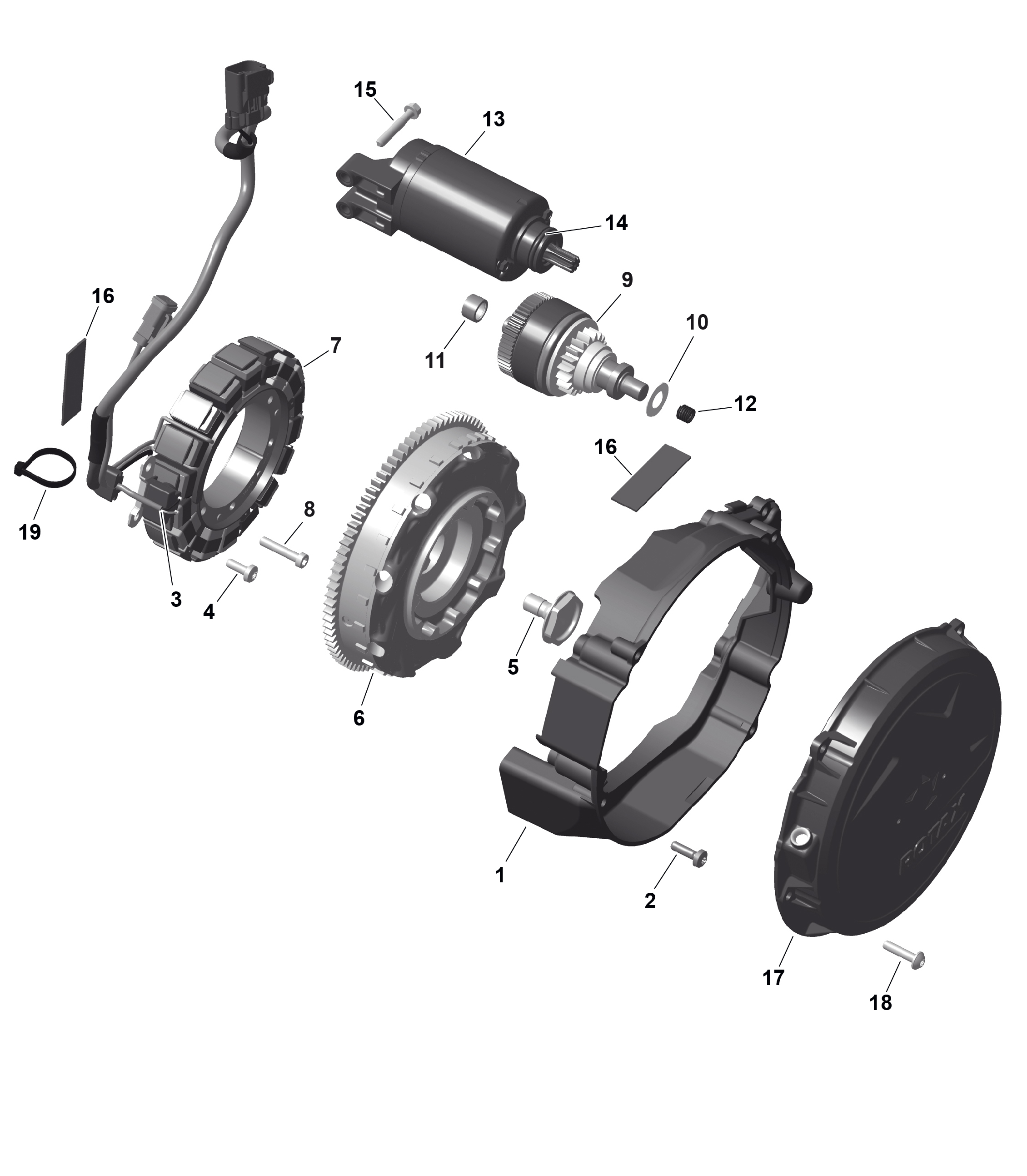 ROTAX - Magneto and Electric Starter