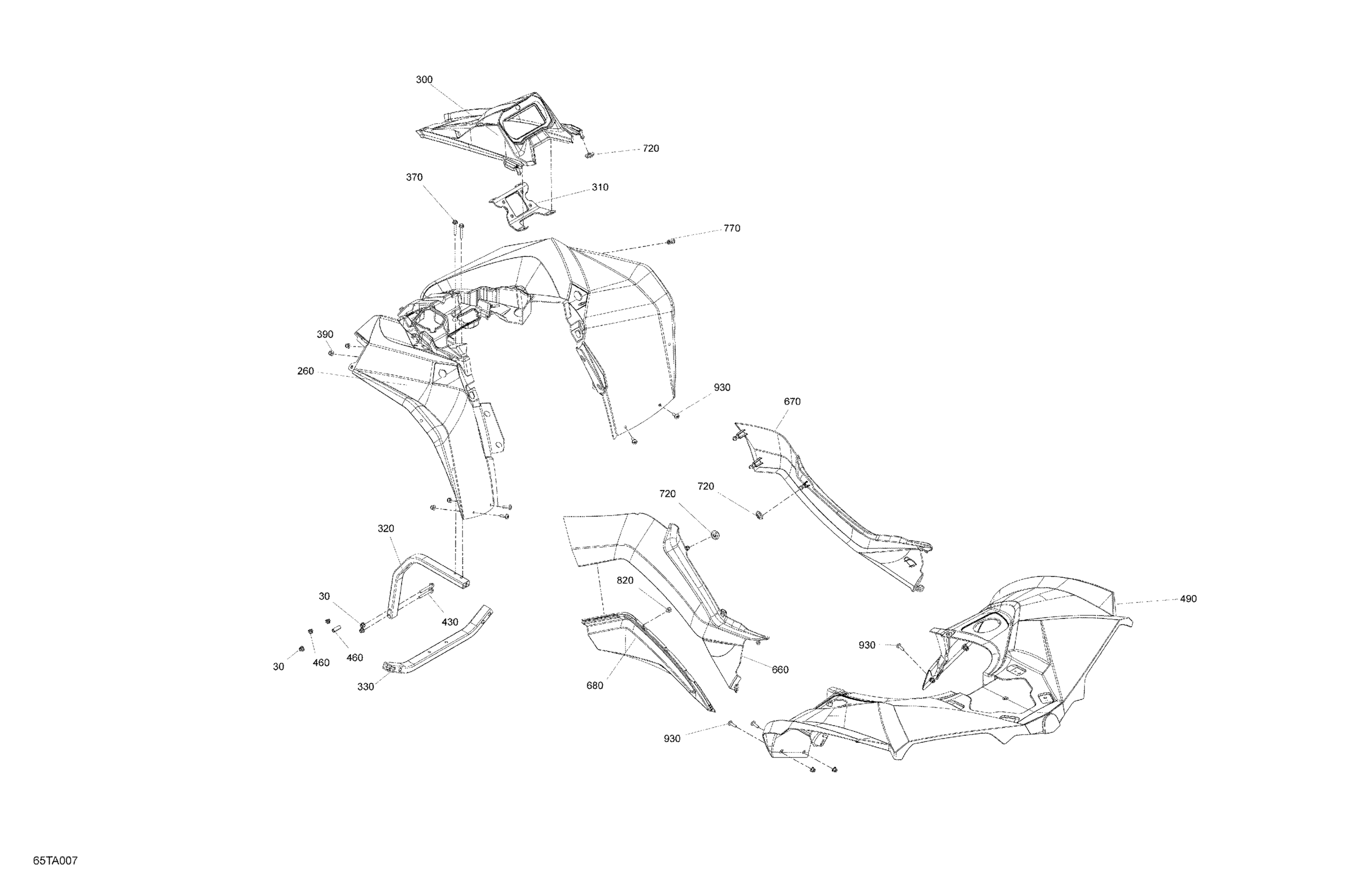 Схема узла: Body - Fender Kit