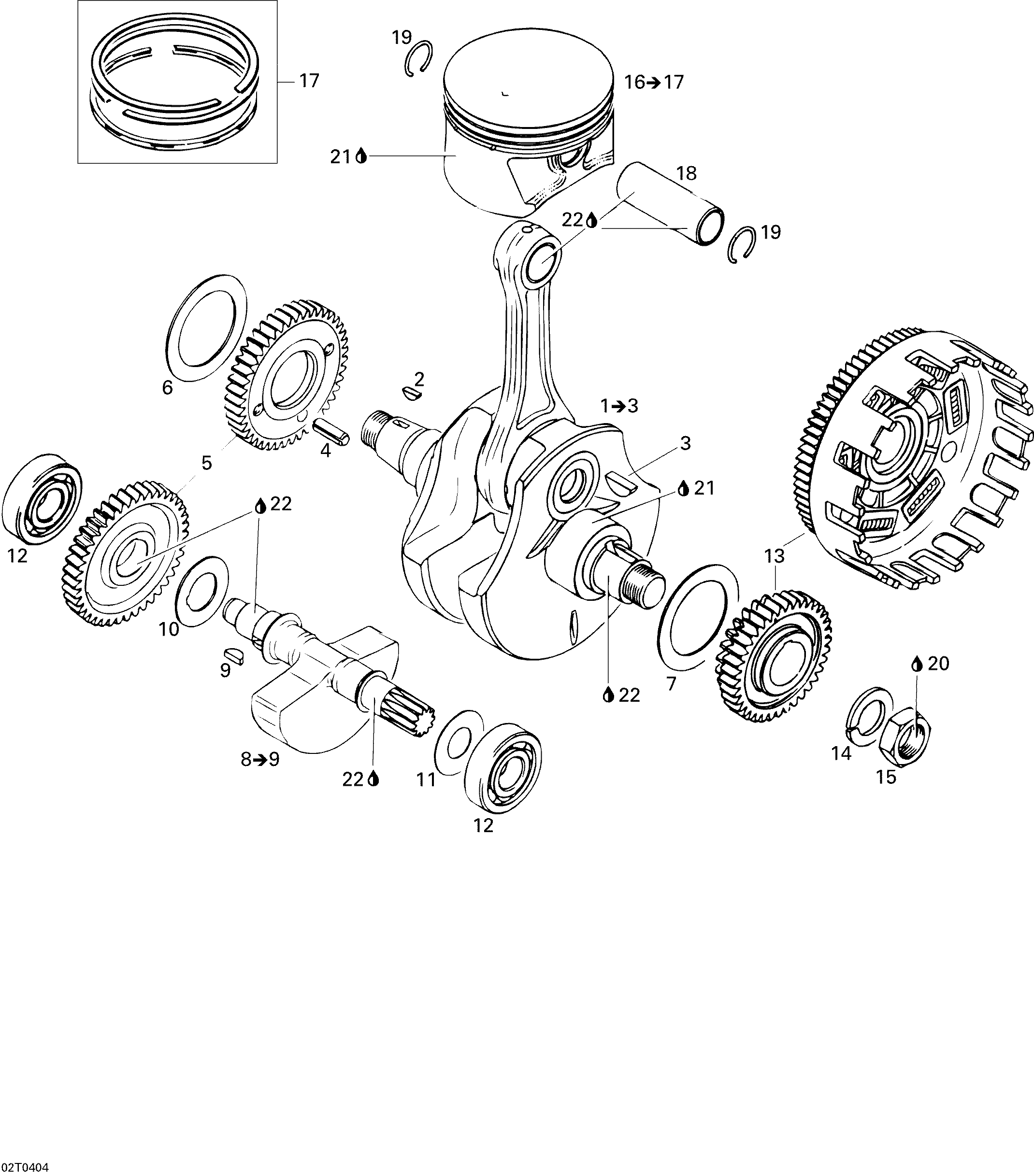 Crankshaft And Pistons