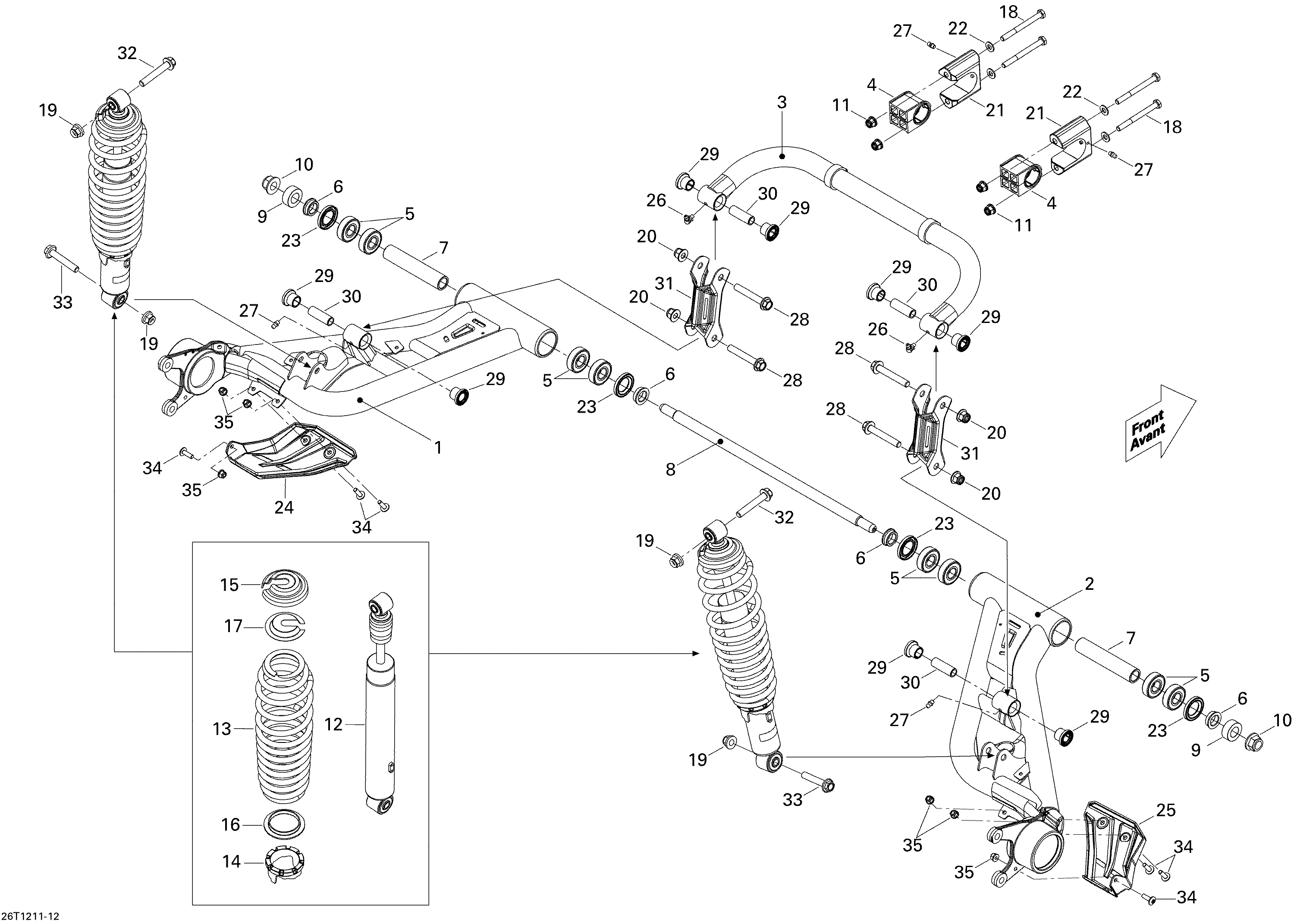 Схема узла: Rear Suspension