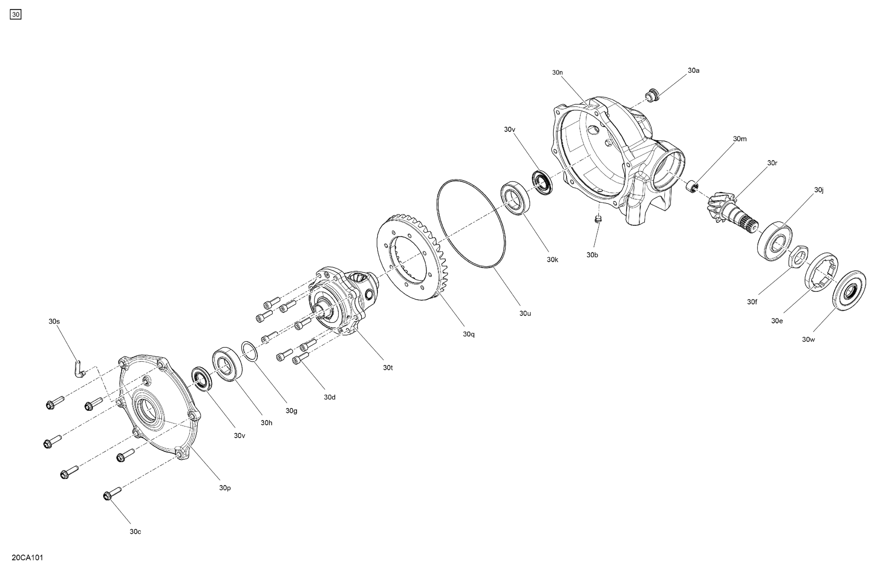 Drive - Front Section - Differential Parts - BASE