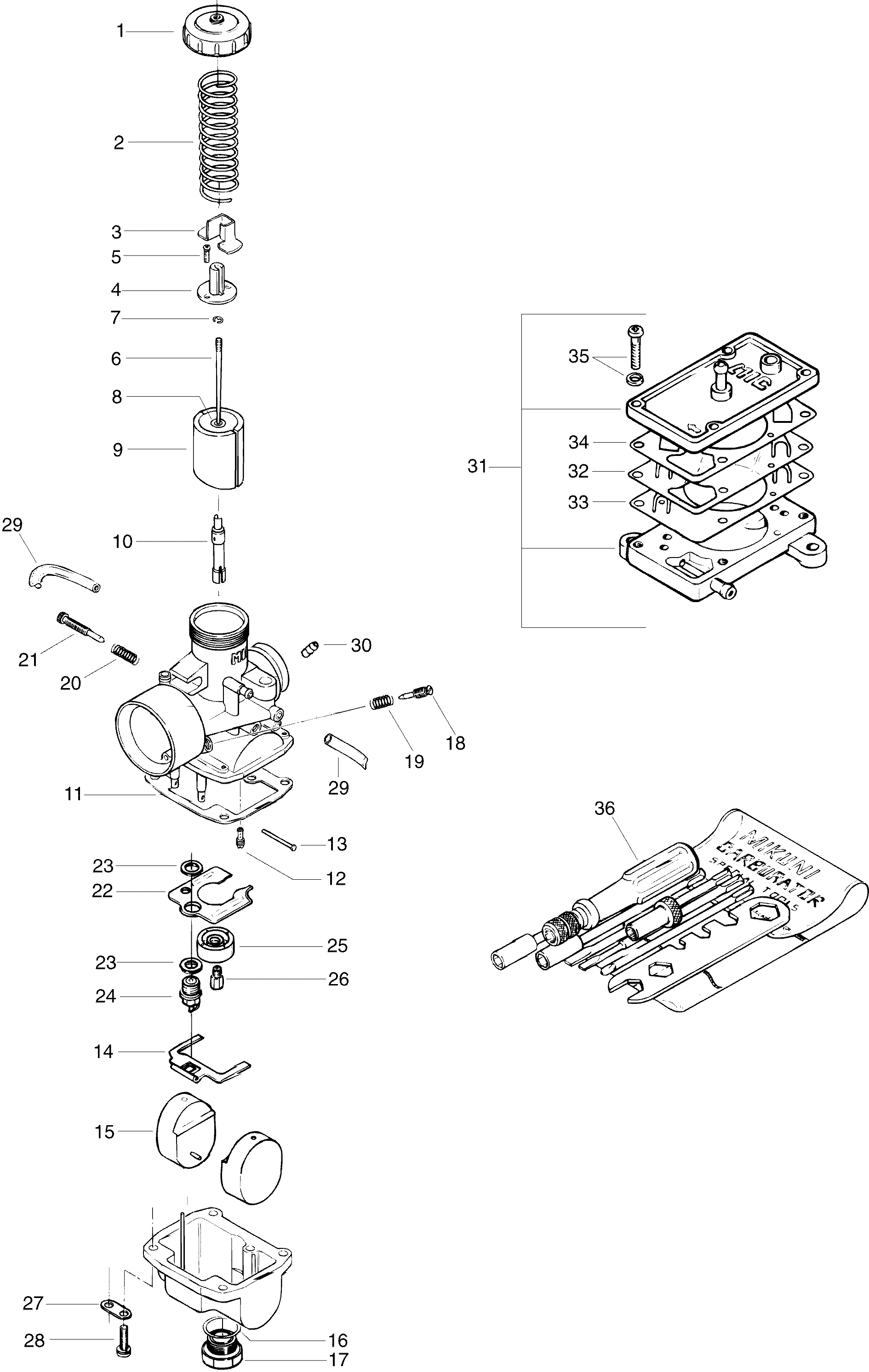 Схема узла: Carburetor