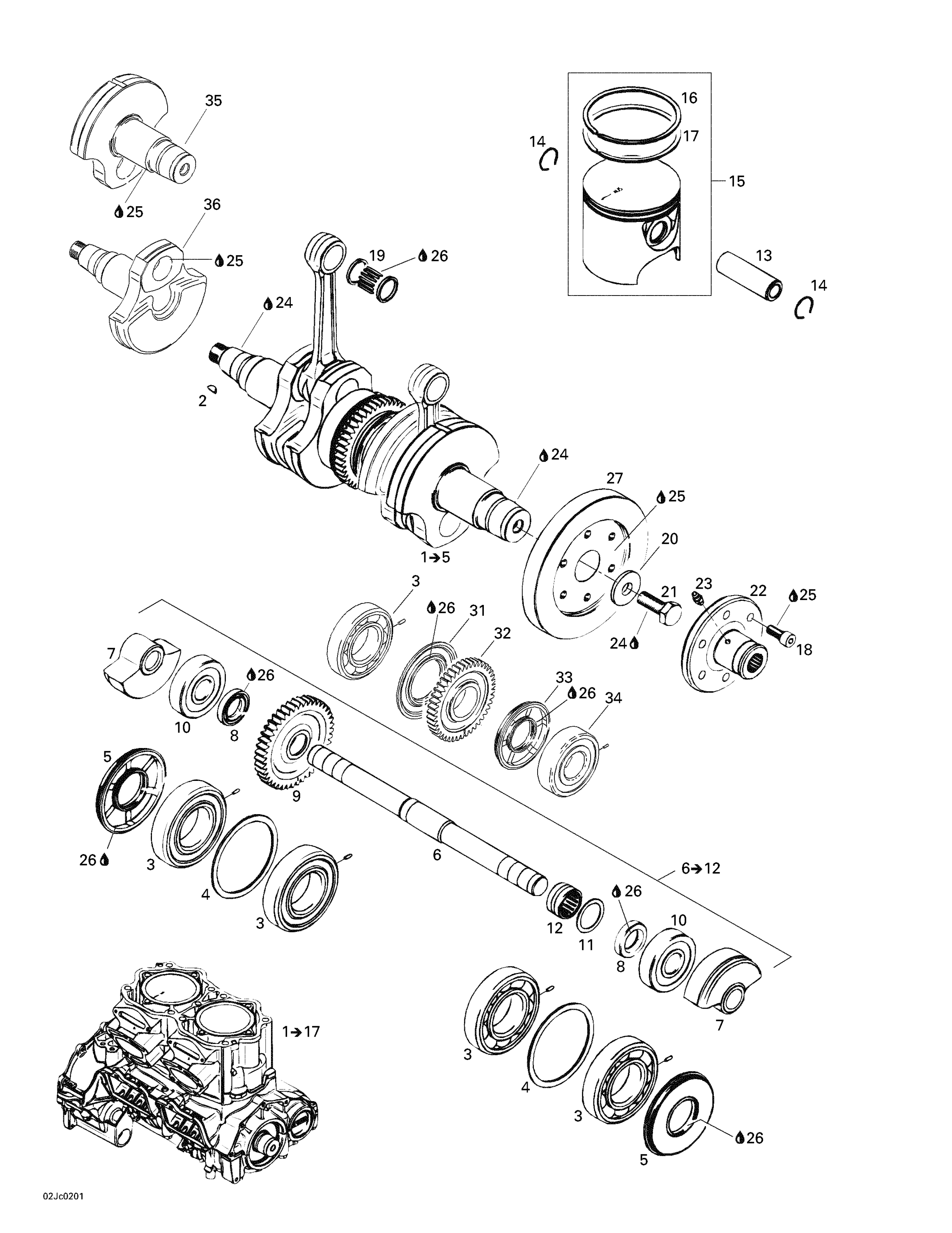 Crankshaft And Pistons