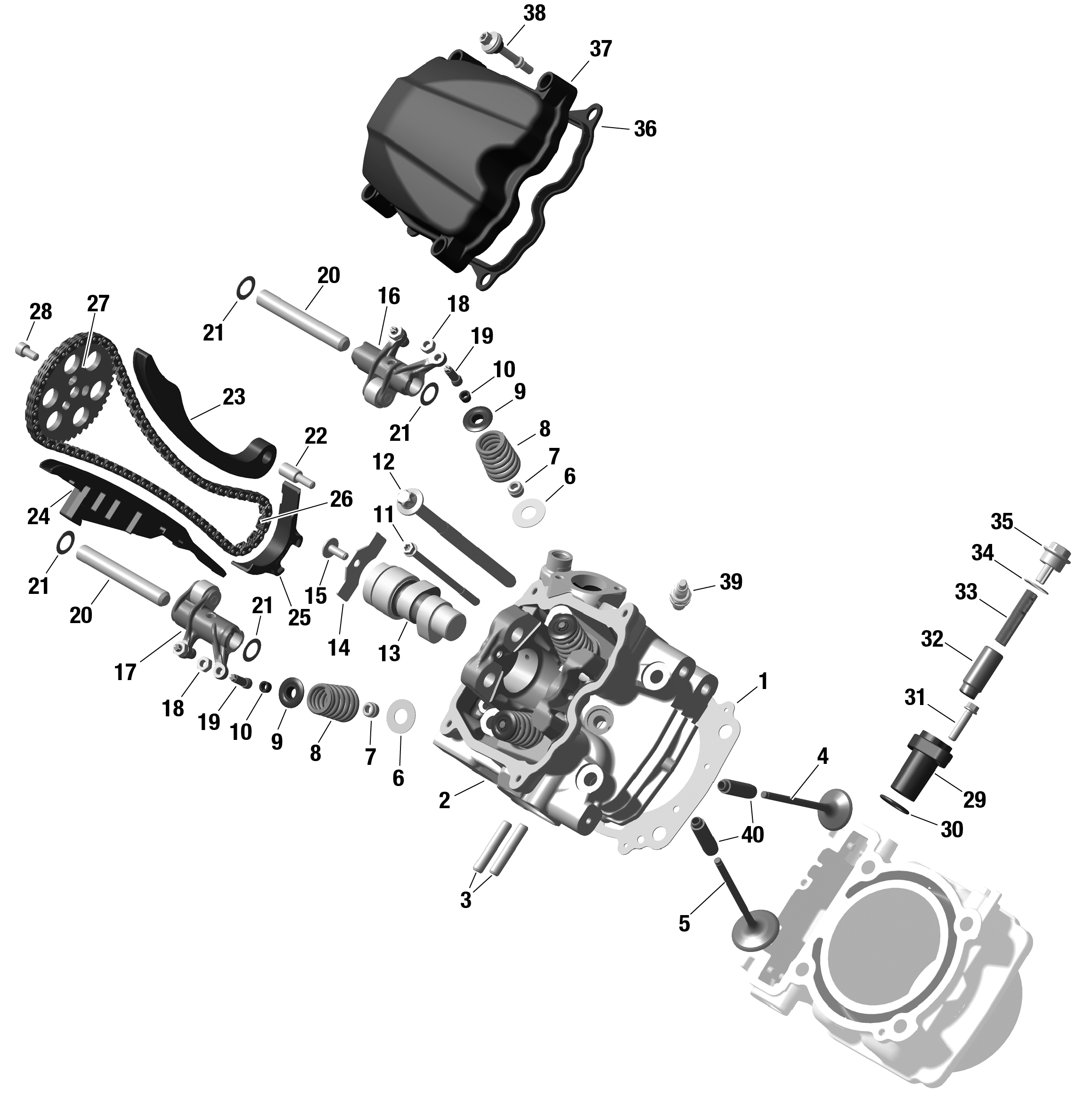 ROTAX - Front Cylinder Head